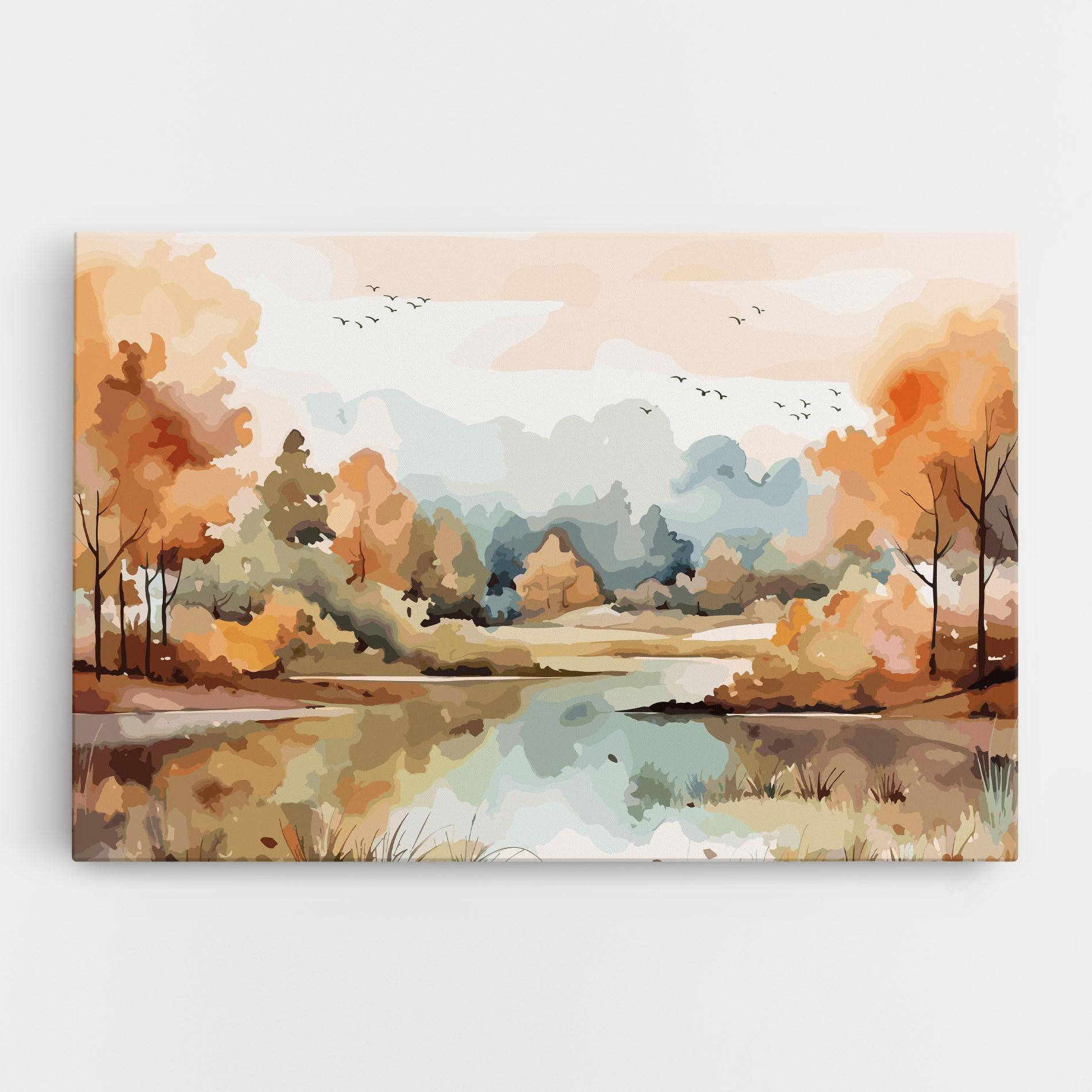 Картина на платно Watercolor Autumn mockup 0