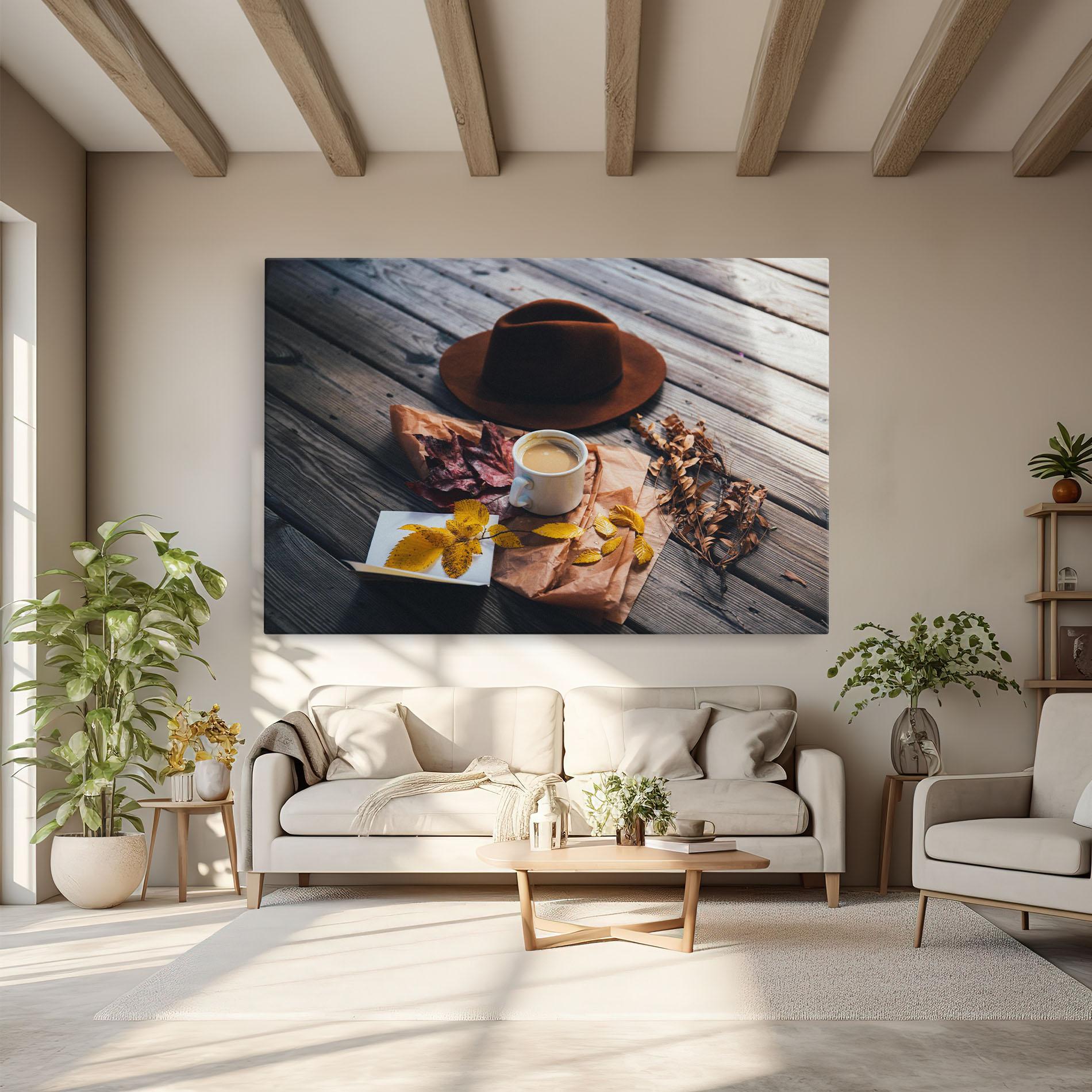 Картина на платно Autumn Coffee Vibe mockup 6