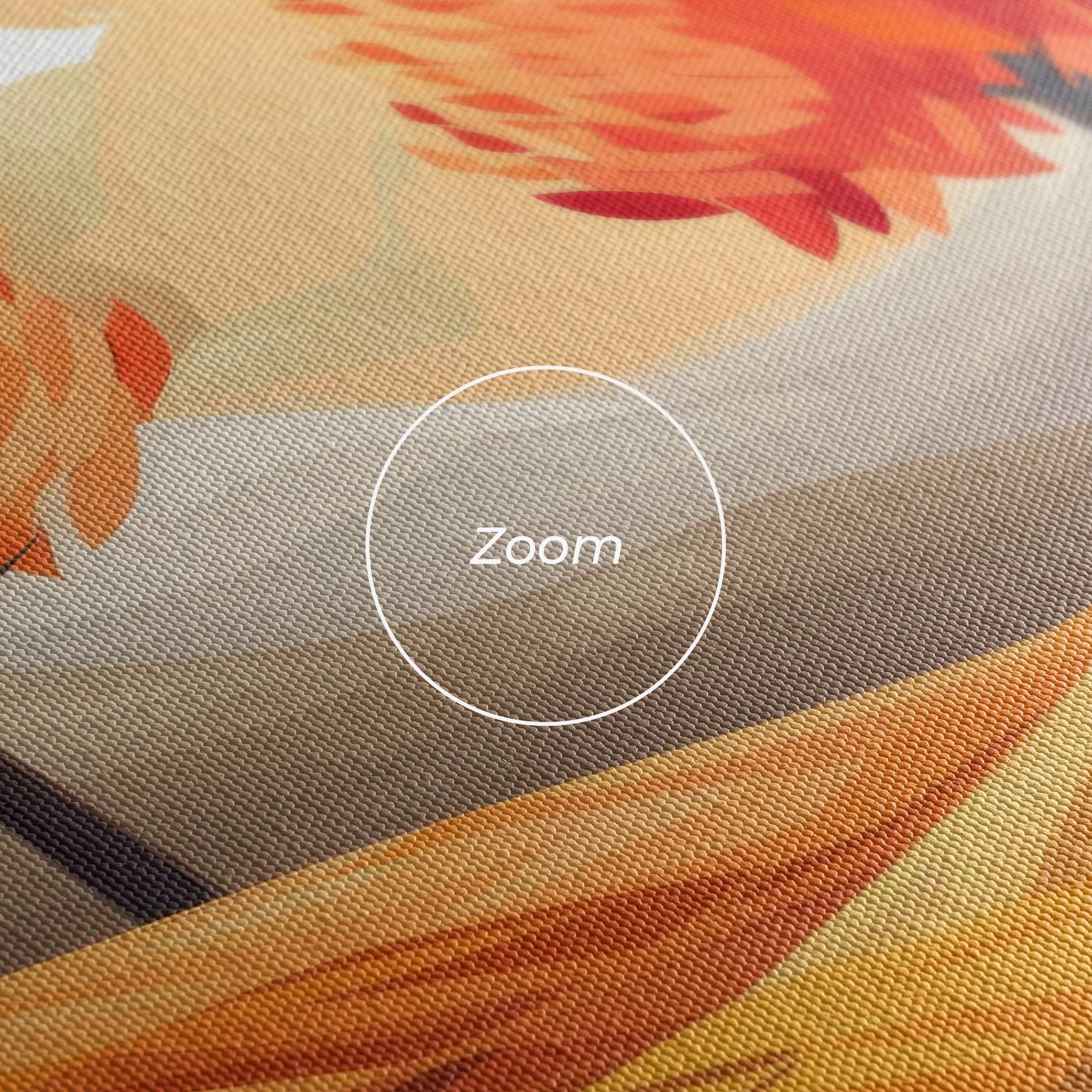 Картина на платно Red Trees Art mockup 3