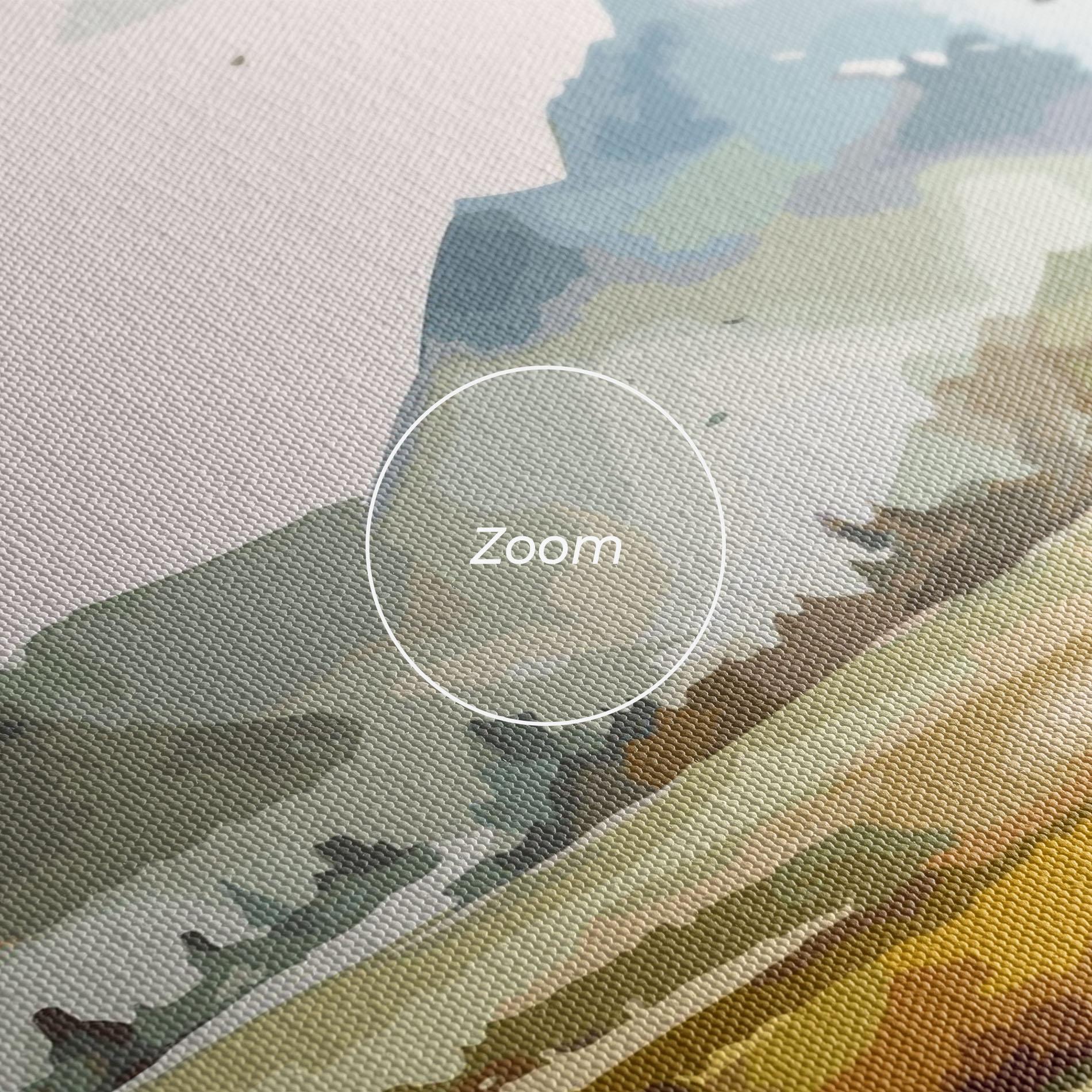 Картина на платно Yellow Blue Autumn mockup 3