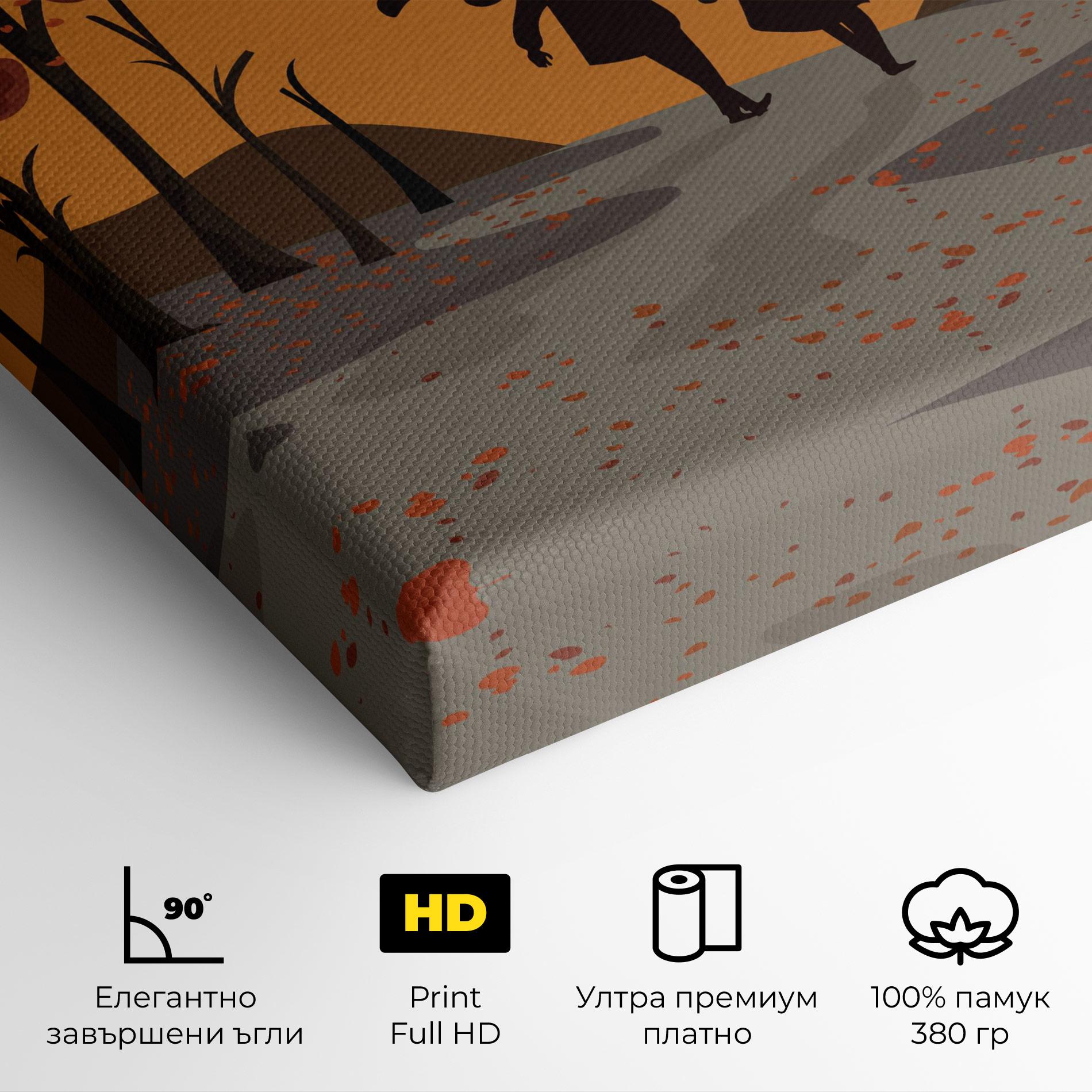 Картина на платно Autumn Couple mockup 4