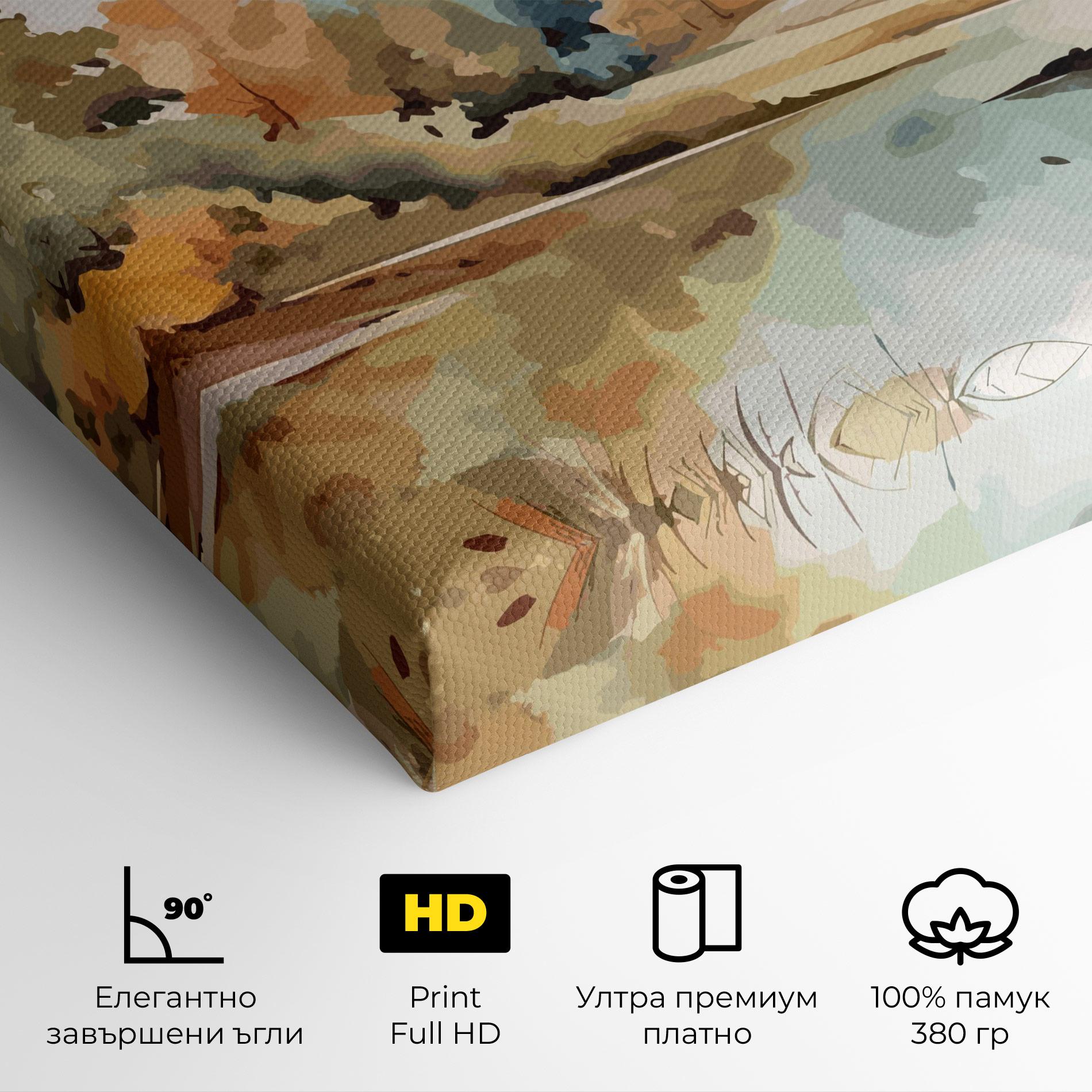 Картина на платно Watercolor Autumn mockup 4