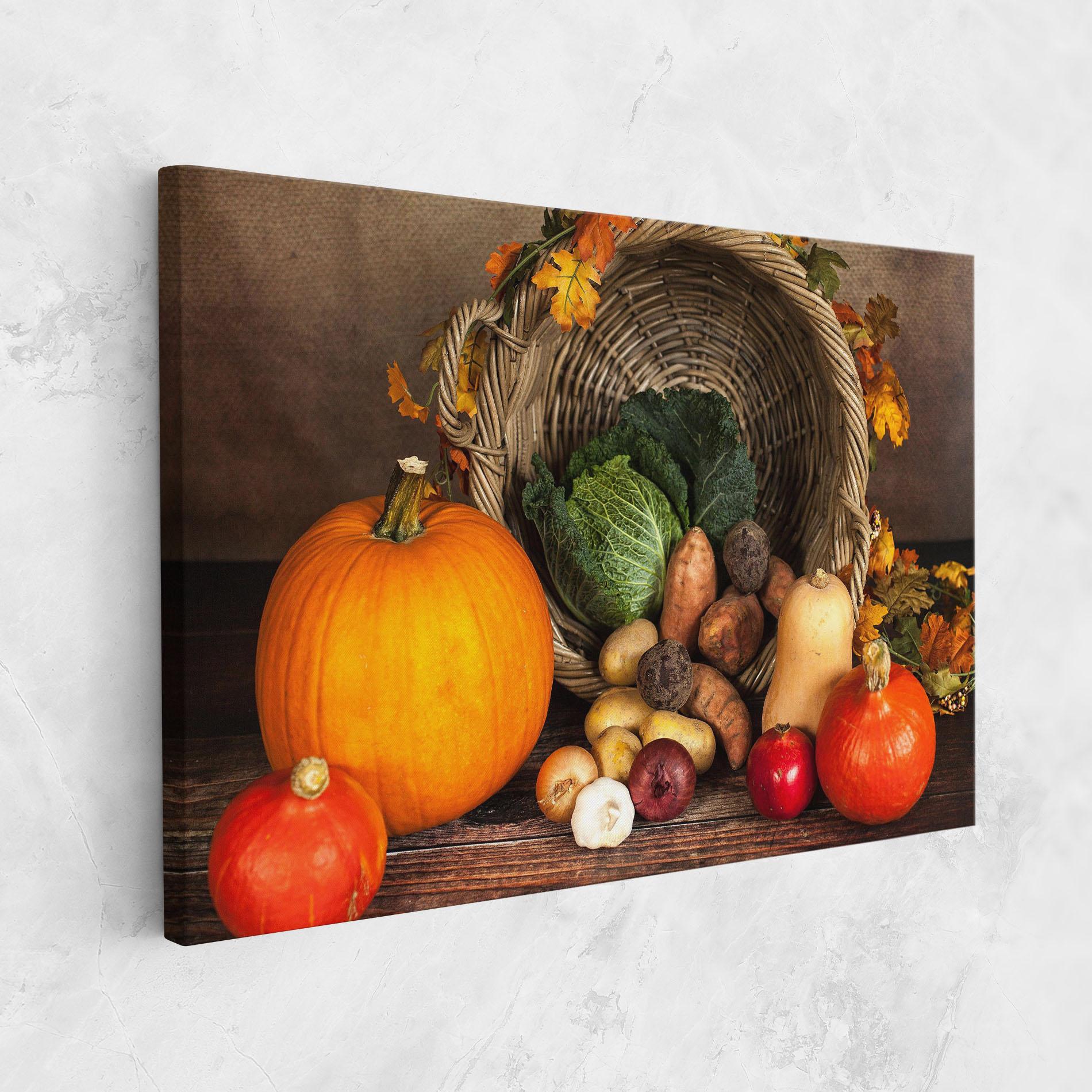 Картина на платно Autumn Vegetables mockup 1