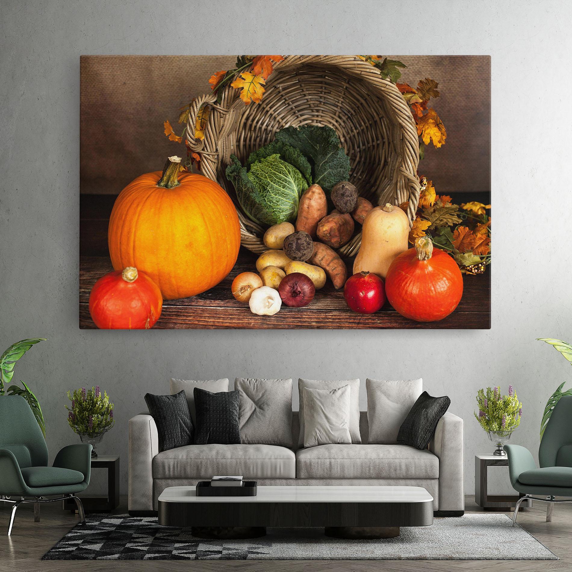 Картина на платно Autumn Vegetables mockup 7