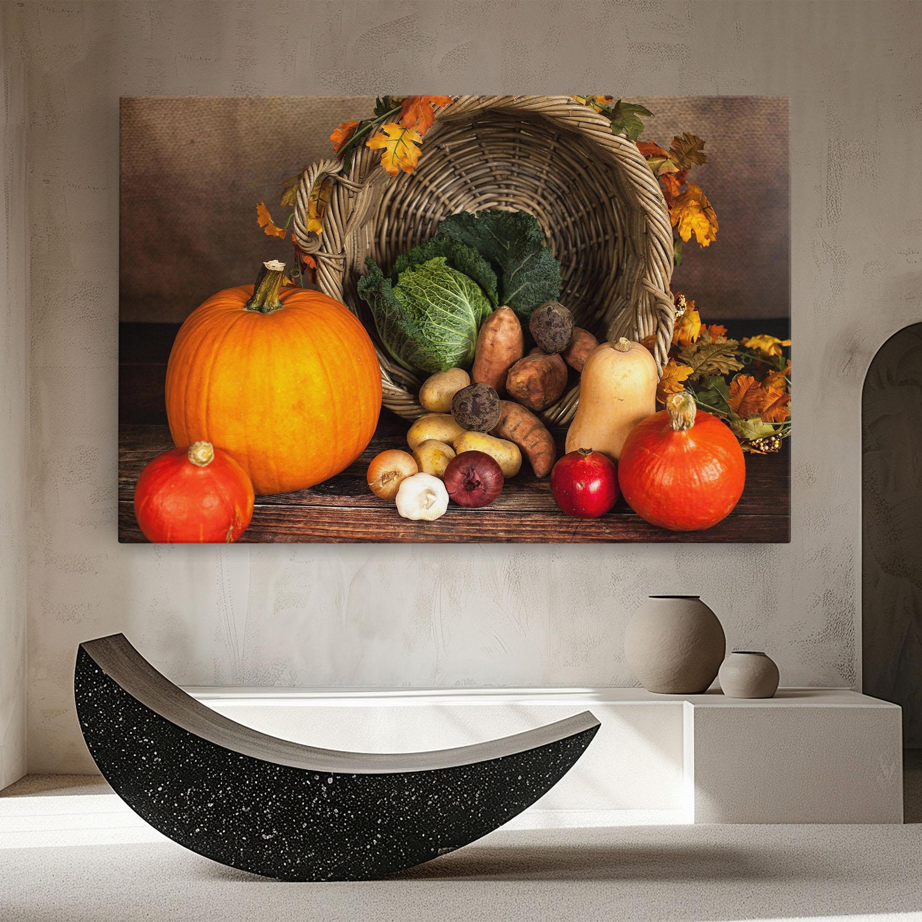 Картина на платно Autumn Vegetables mockup 8