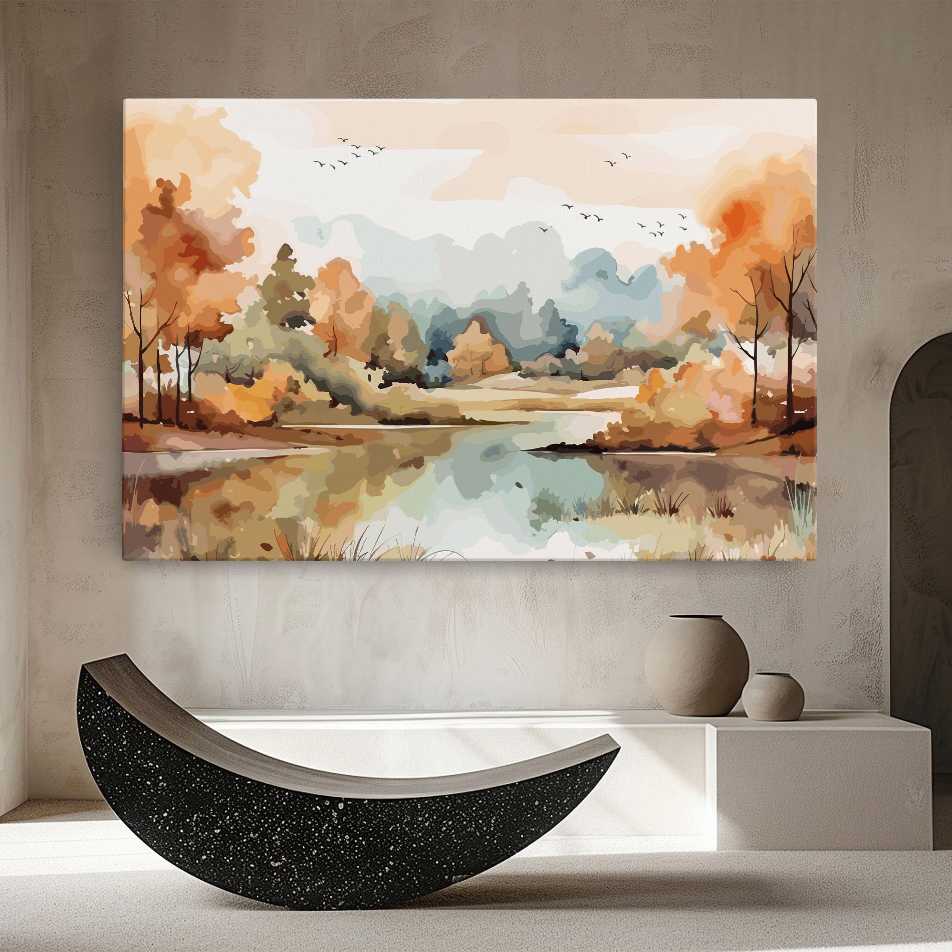 Картина на платно Watercolor Autumn mockup 8