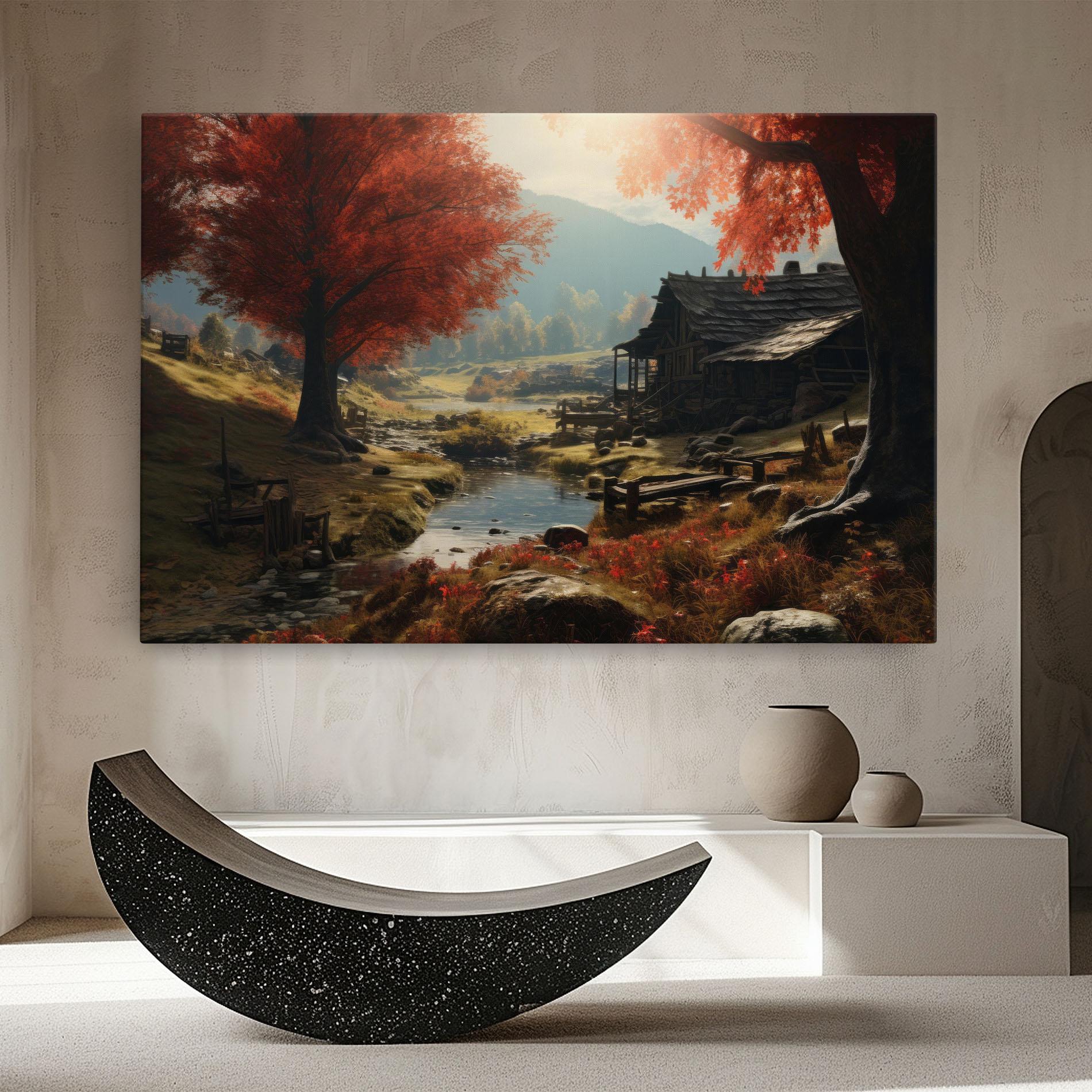 Картина на платно Wild Hunt mockup 8