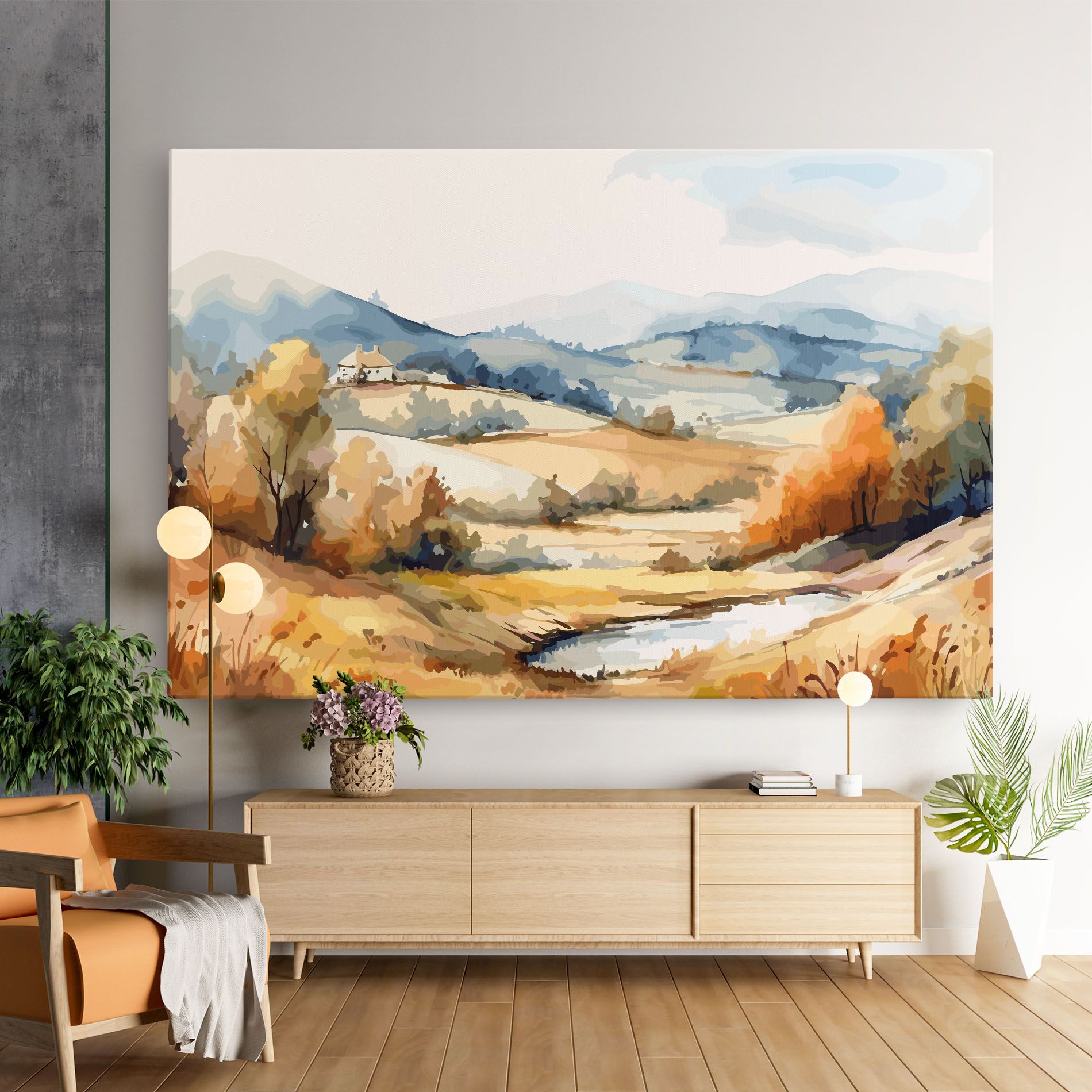 Blue Orange Autumn mockup 9