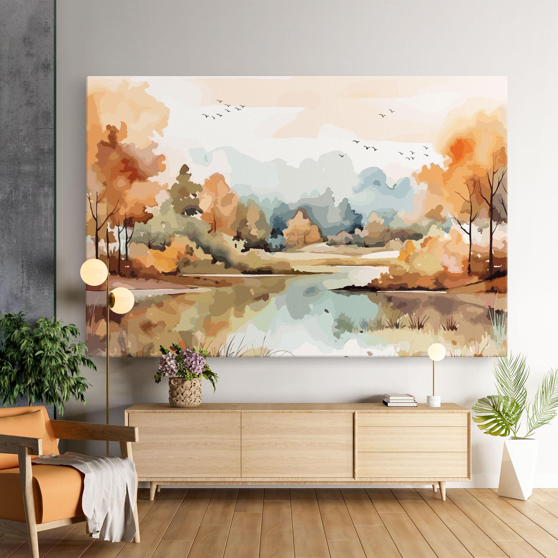 Картина на платно Watercolor Autumn mockup 9