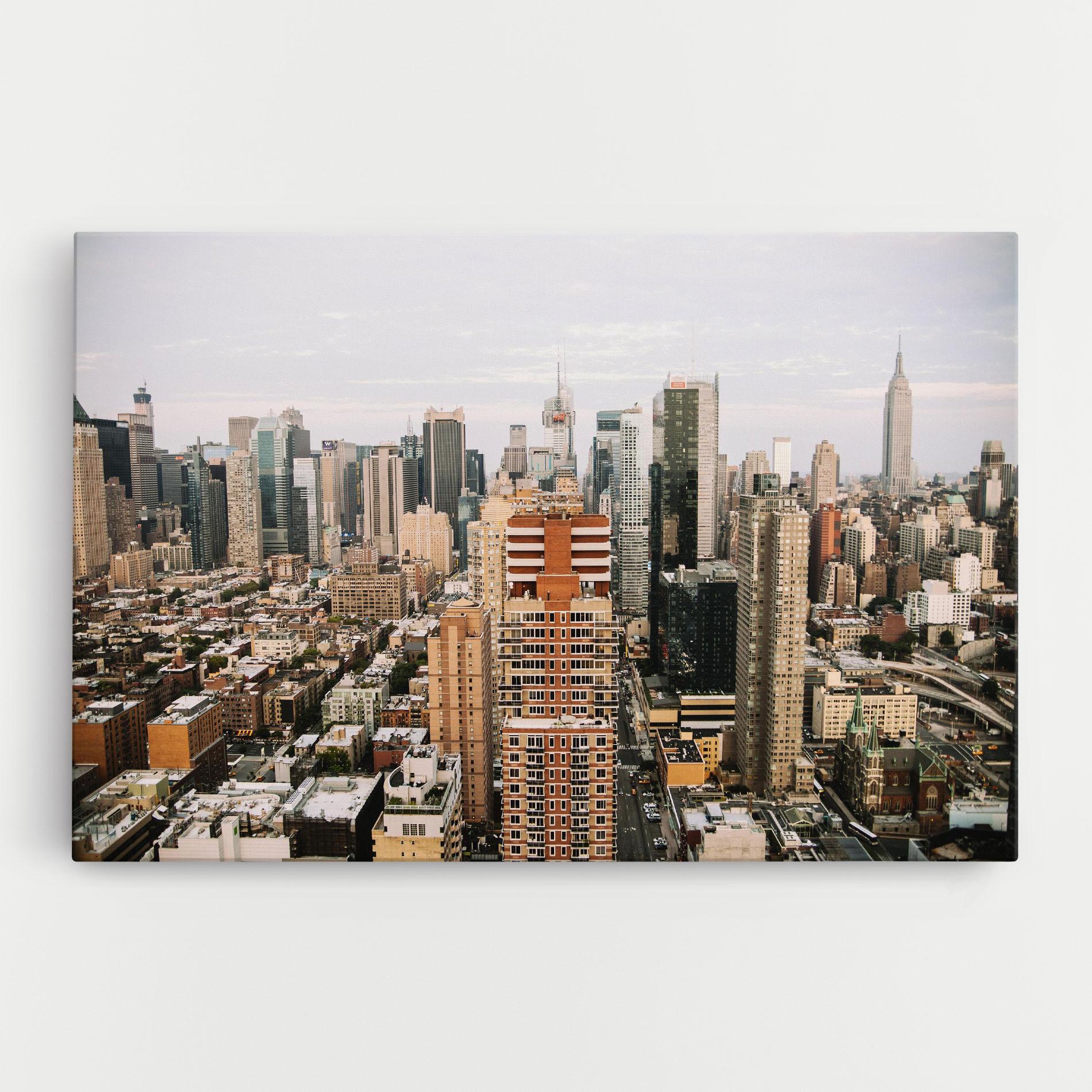 Картина на платно Cream Orange Building mockup 0