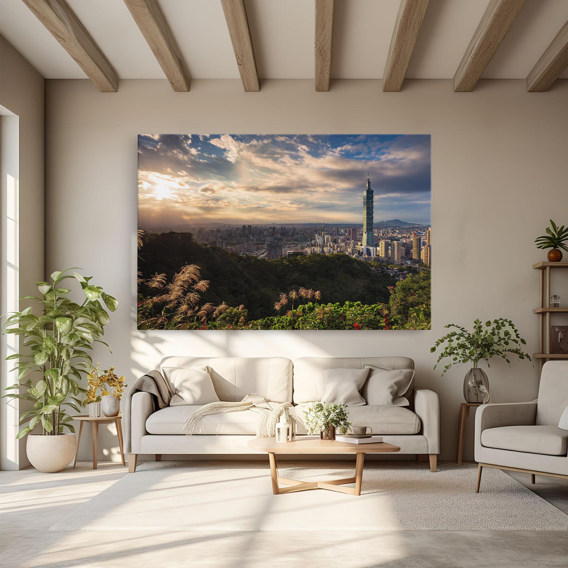 Картина на платно Big Building Daylight mockup 6