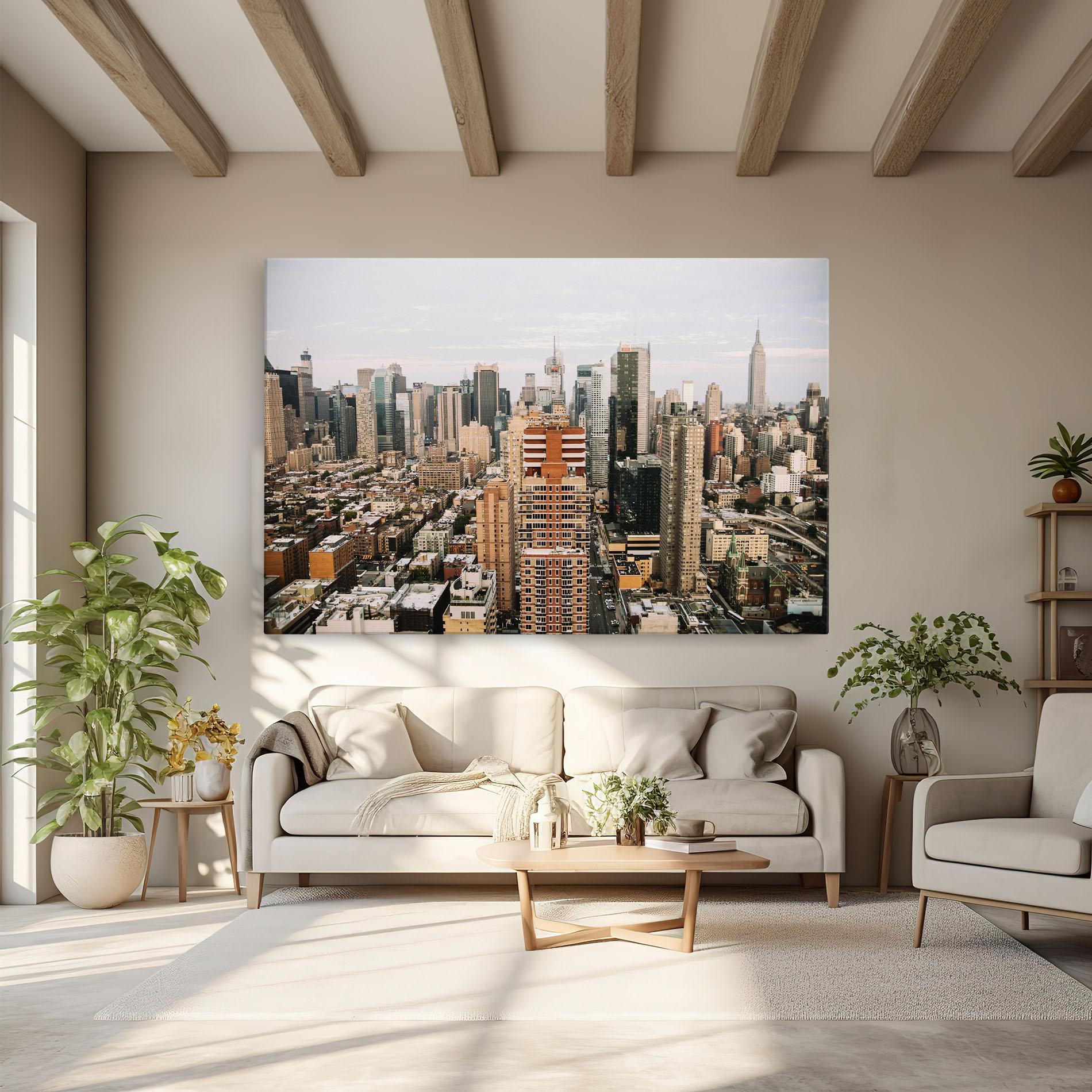 Картина на платно Cream Orange Building mockup 6