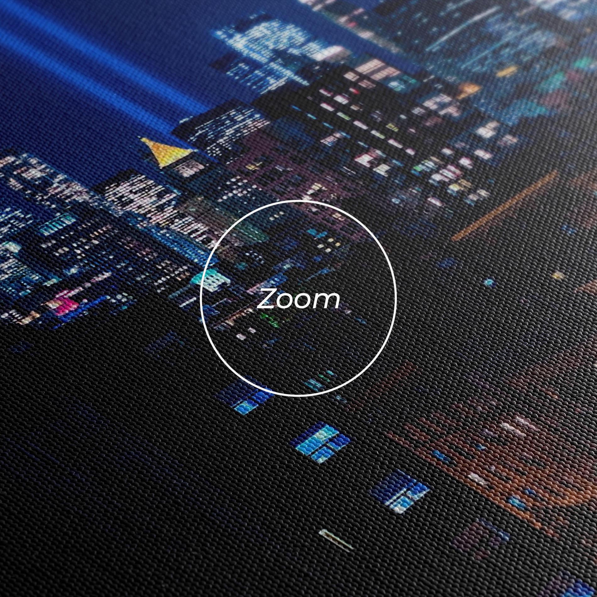 Картина на платно Blue Light City mockup 3