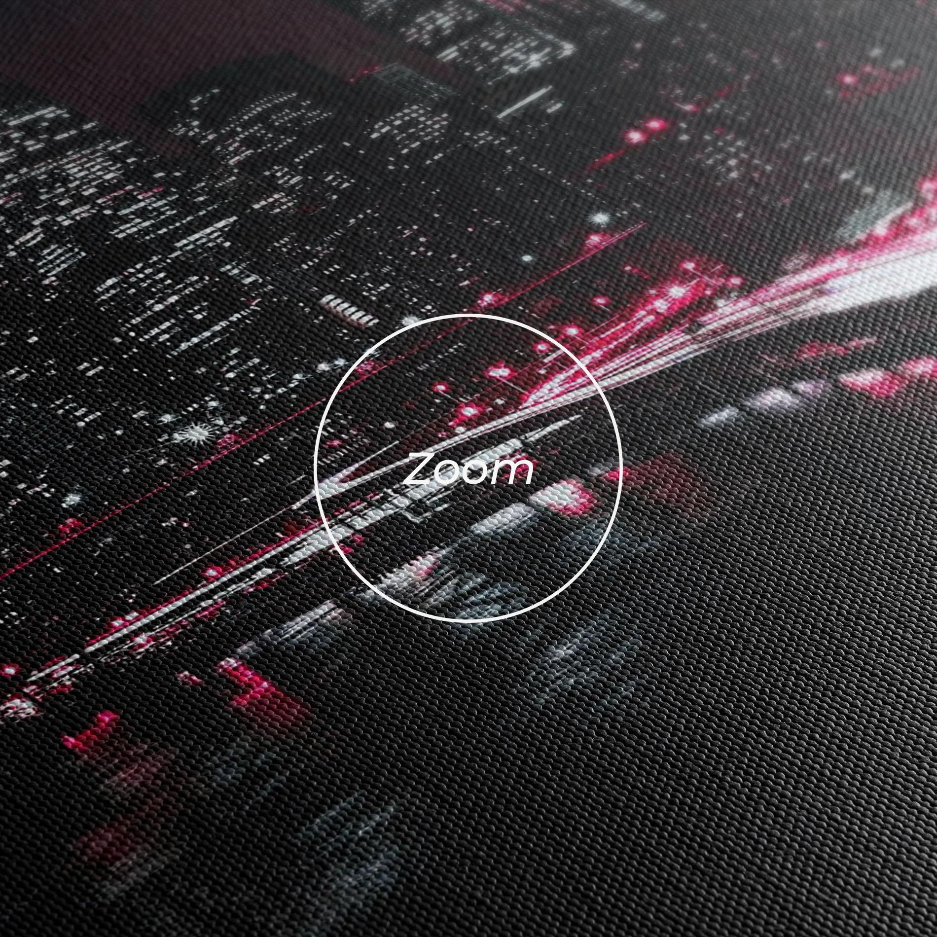 Картина на платно Pink Light City mockup 3