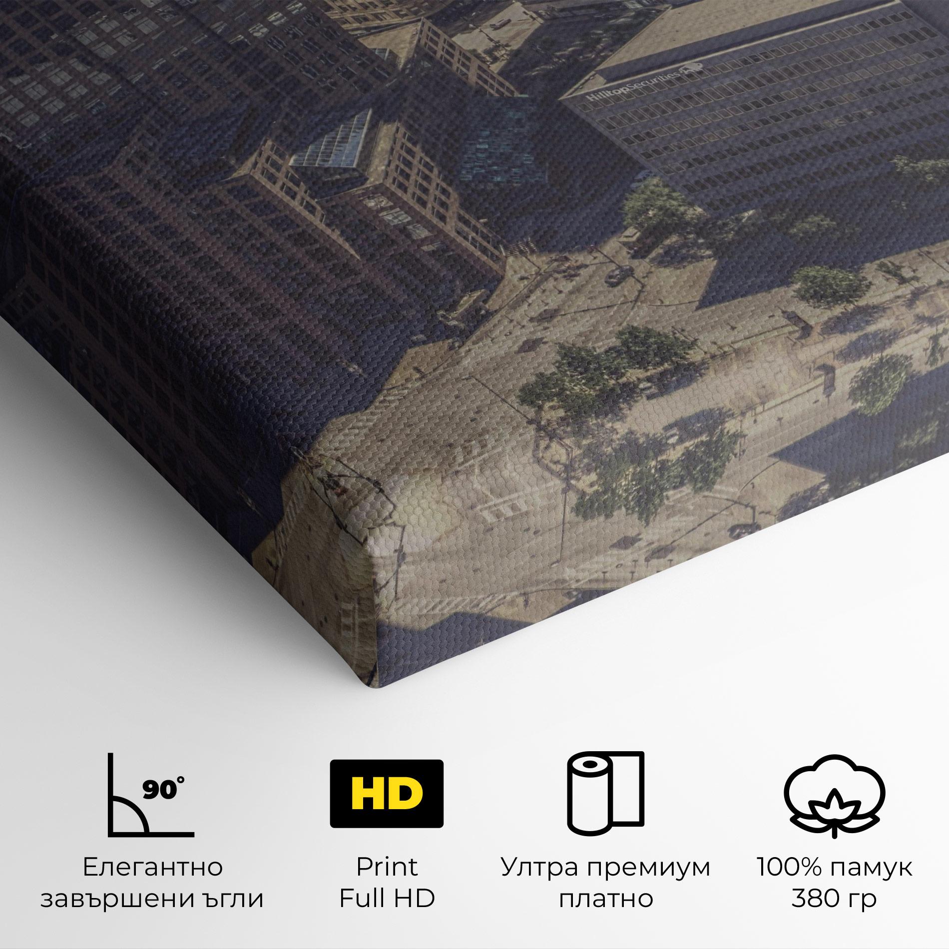 Картина на платно Cream Light Building mockup 4