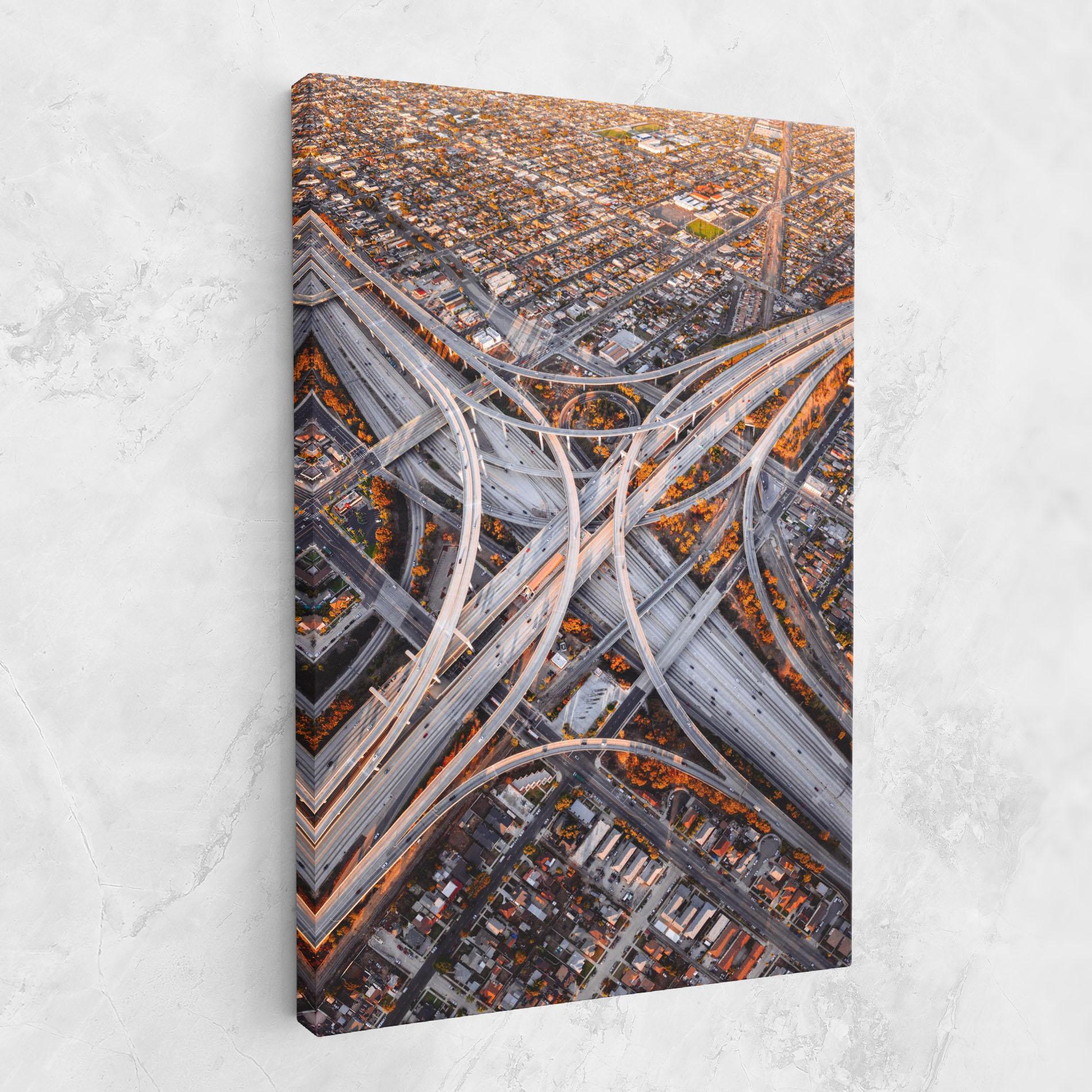 Картина на платно Big Road City mockup 1