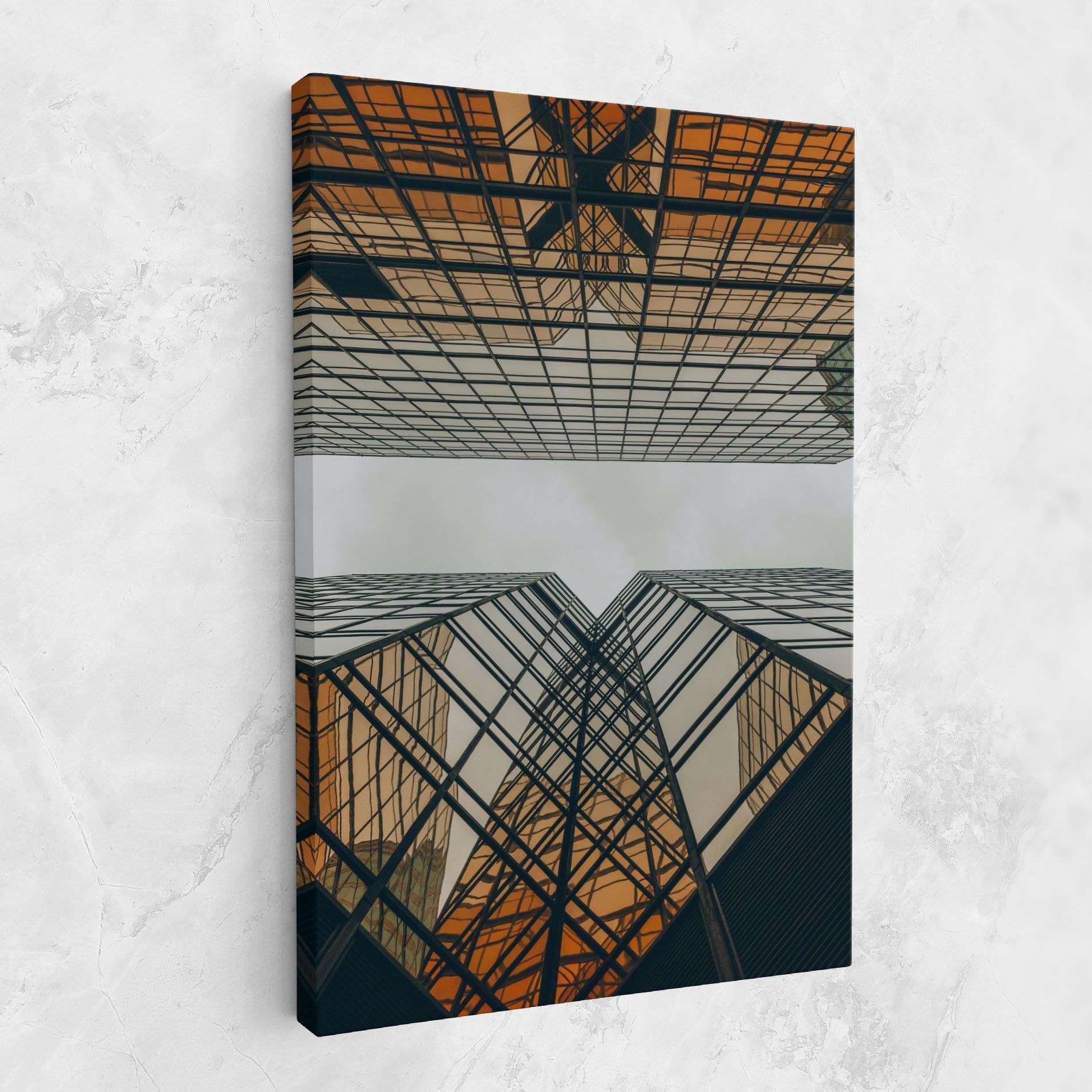 Orange Glass Building mockup 1