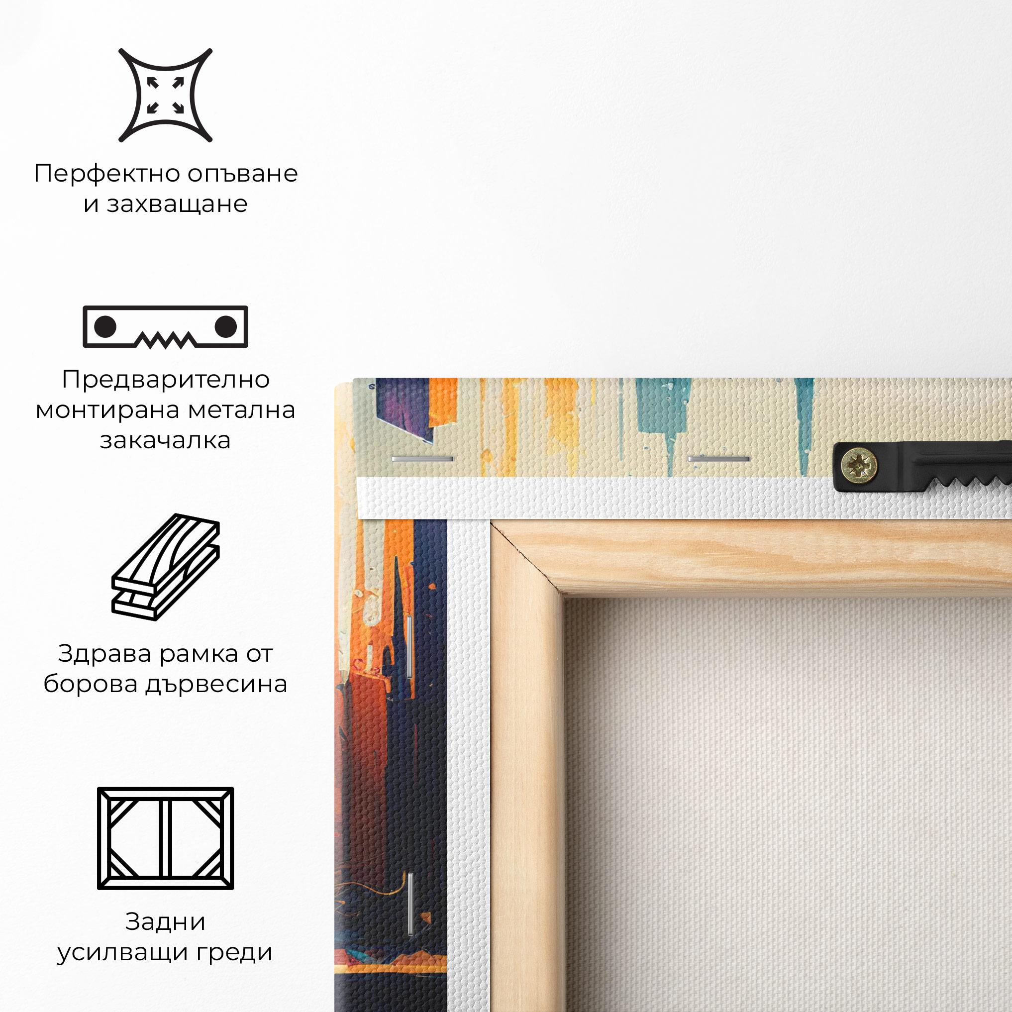 Картина на платно City Pain Art mockup 5