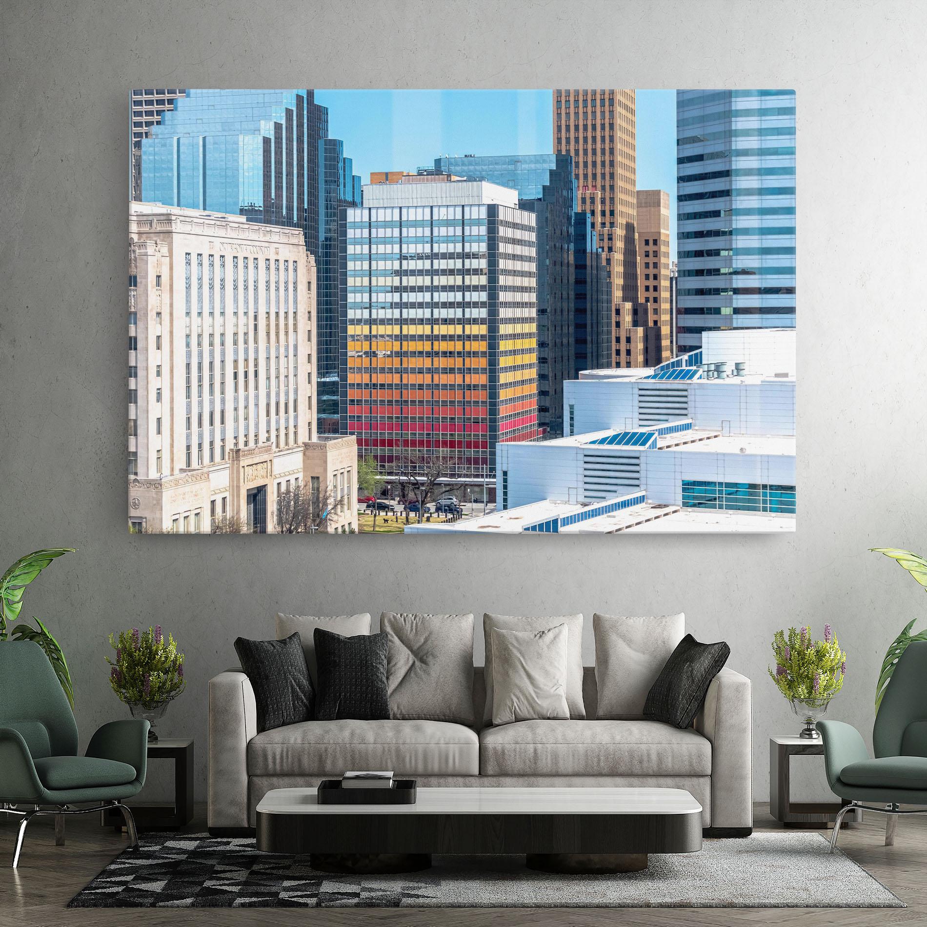 Картина на платно Colorful Urban Building mockup 7