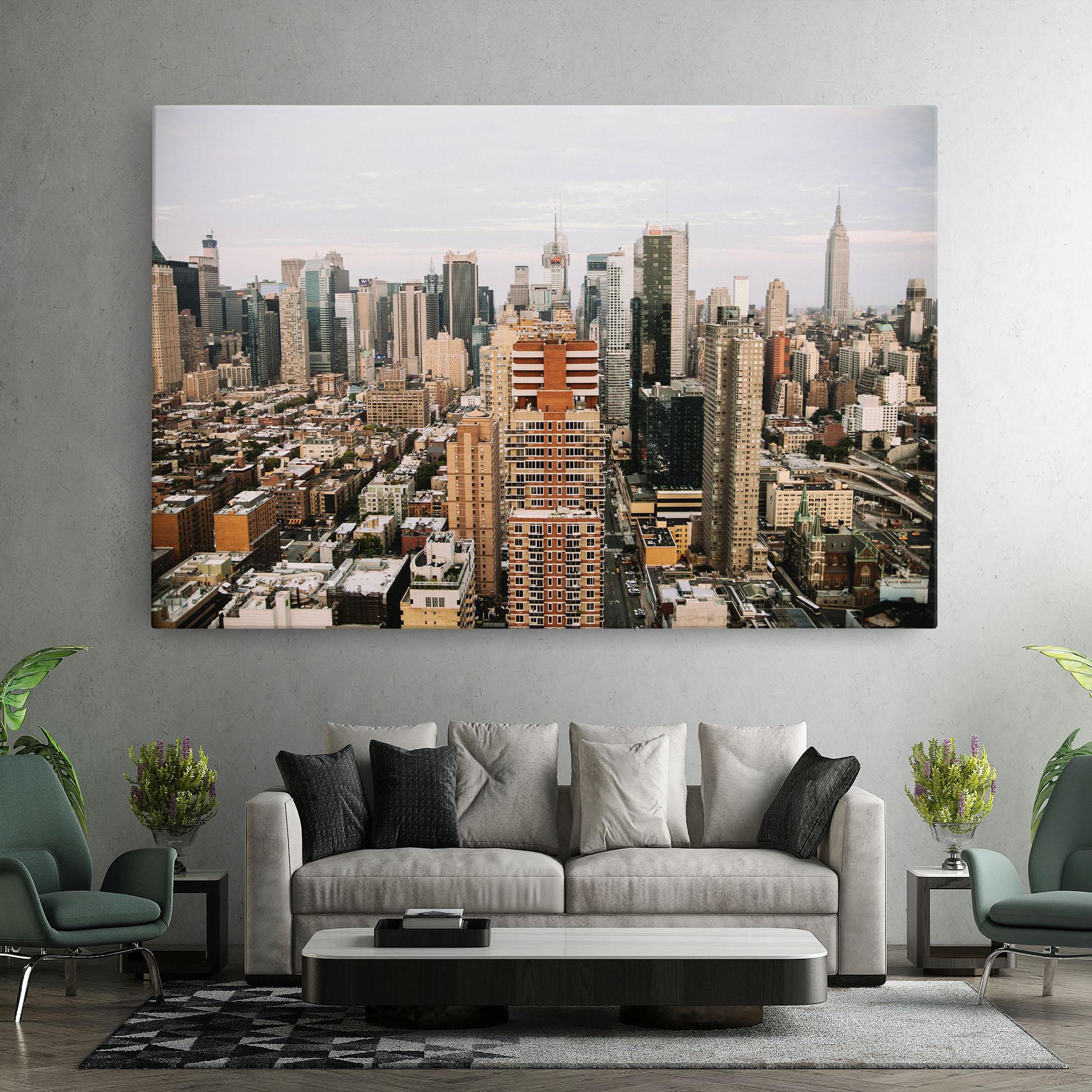 Картина на платно Cream Orange Building mockup 7