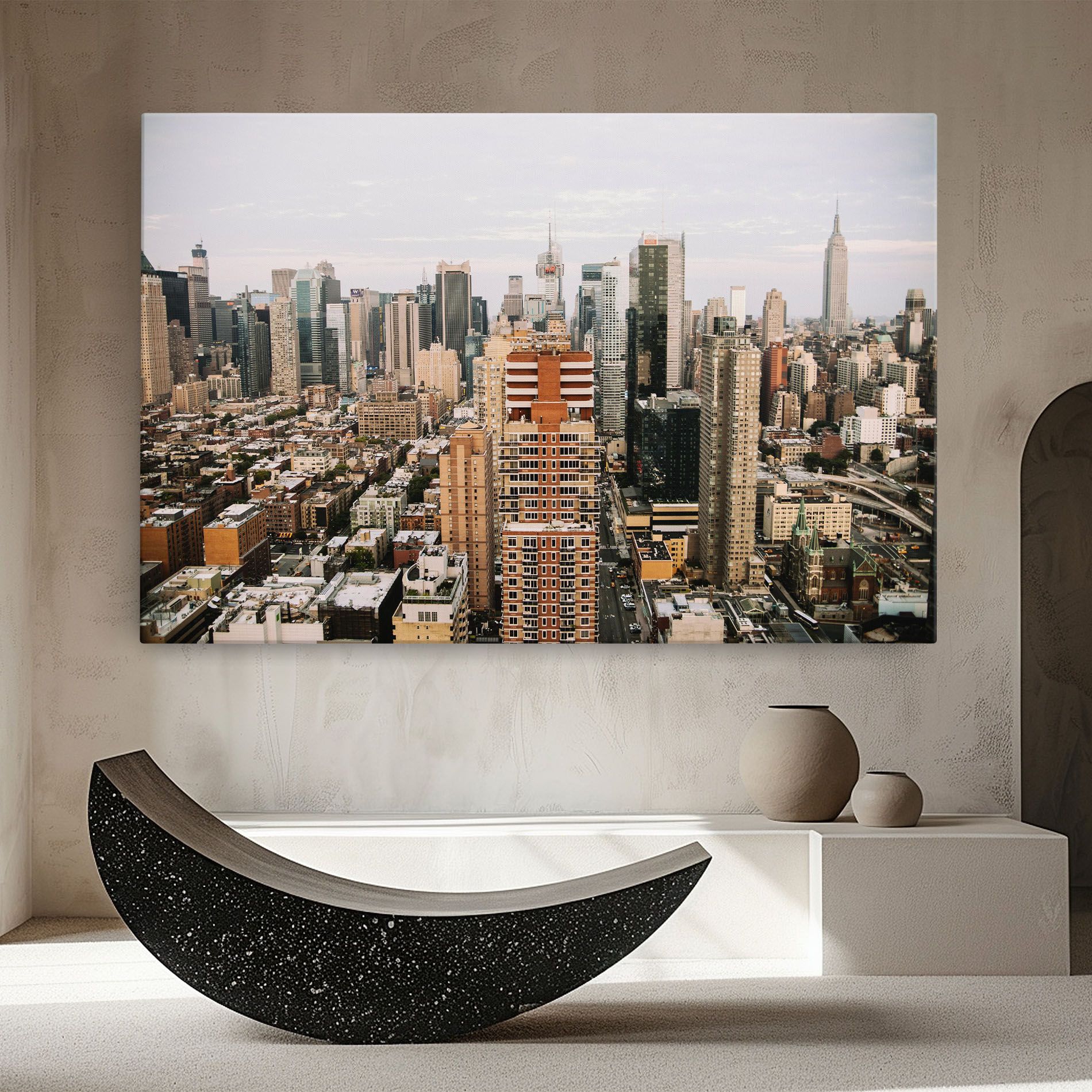 Cream Orange Building mockup 8