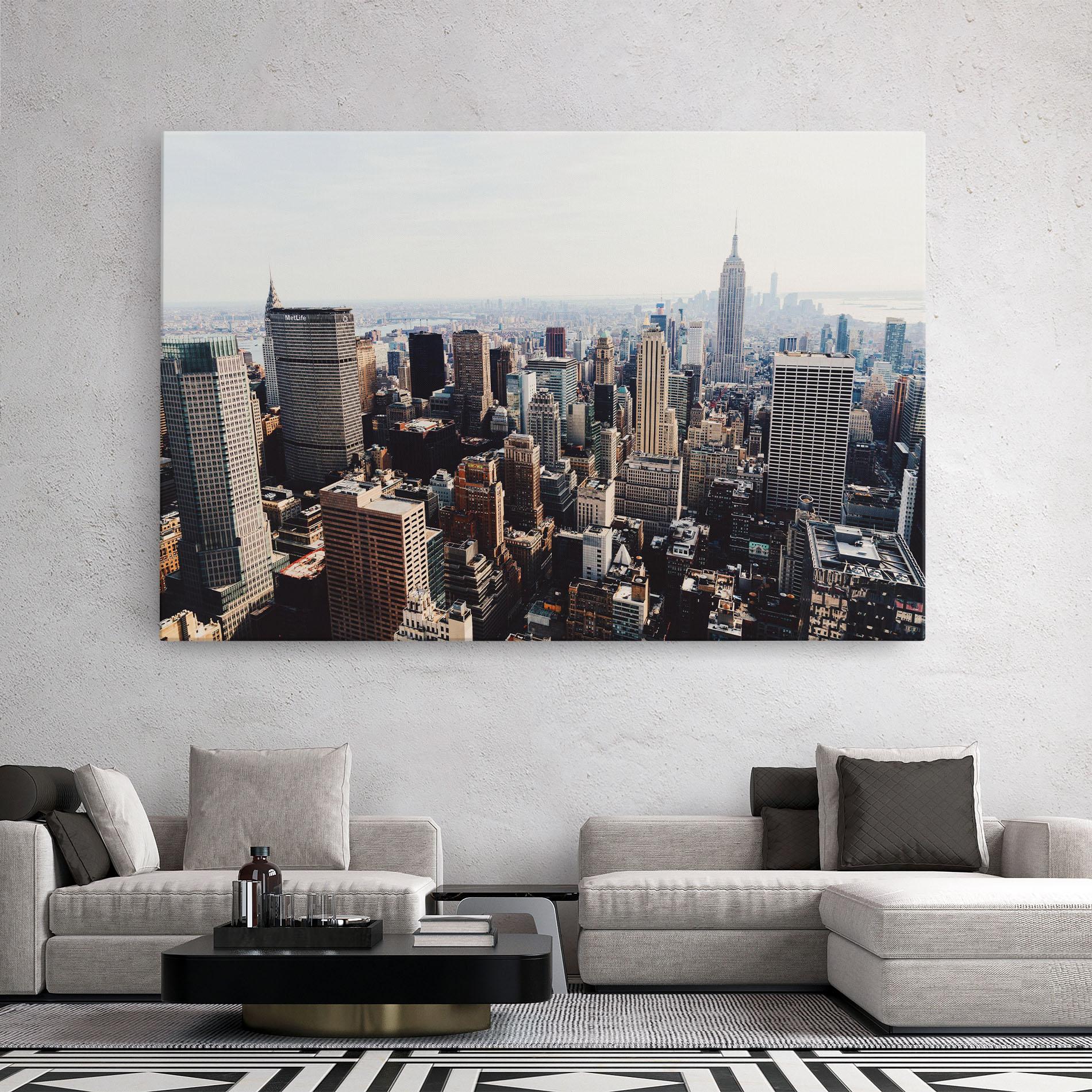 Картина на платно Building Mix View mockup 2