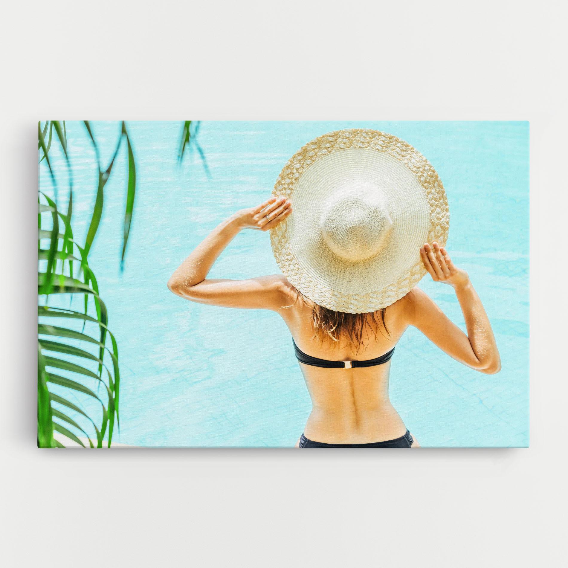 Картина на платно Enjoying Swimming Pool mockup 0