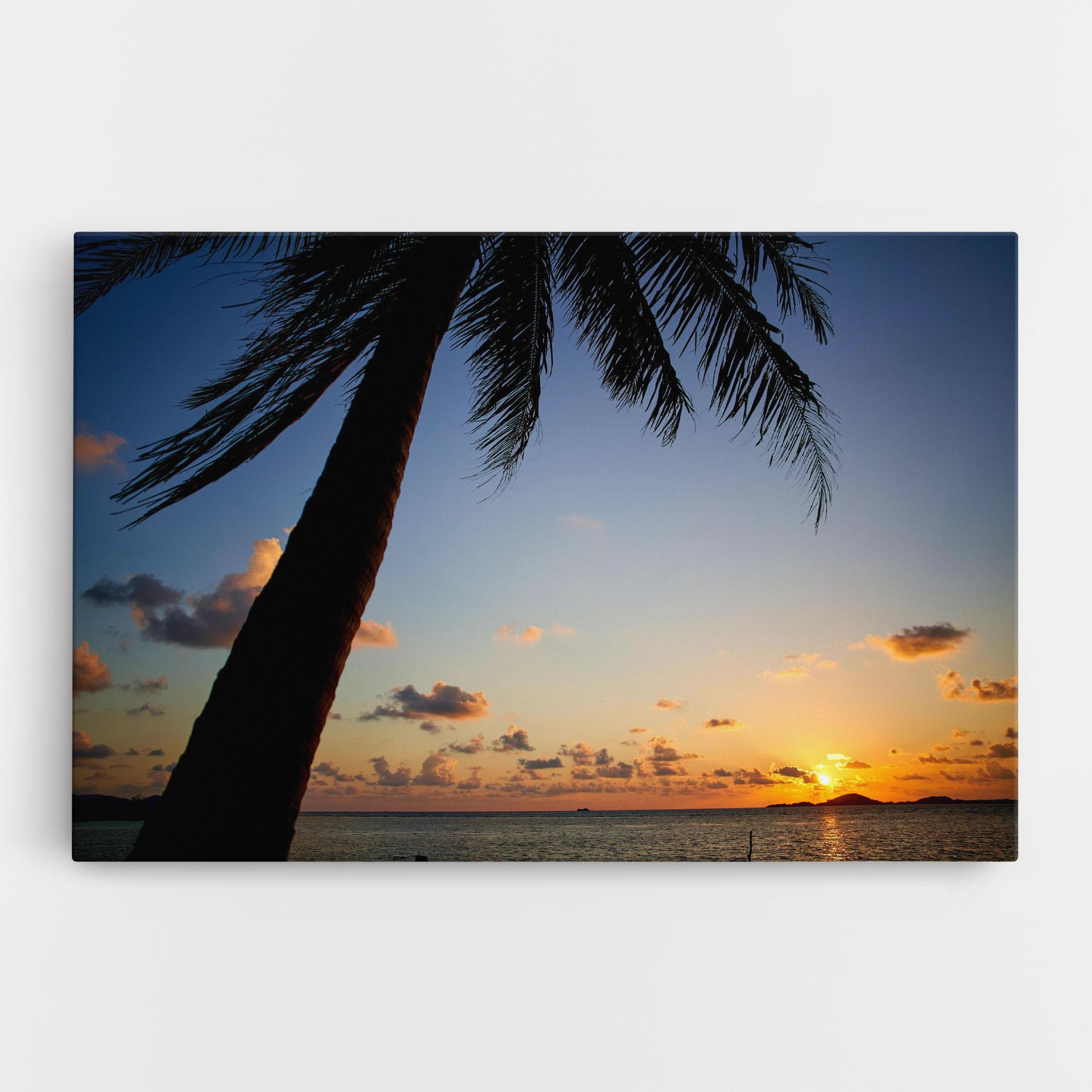 Картина на платно Palm Tree Silhouette mockup 0