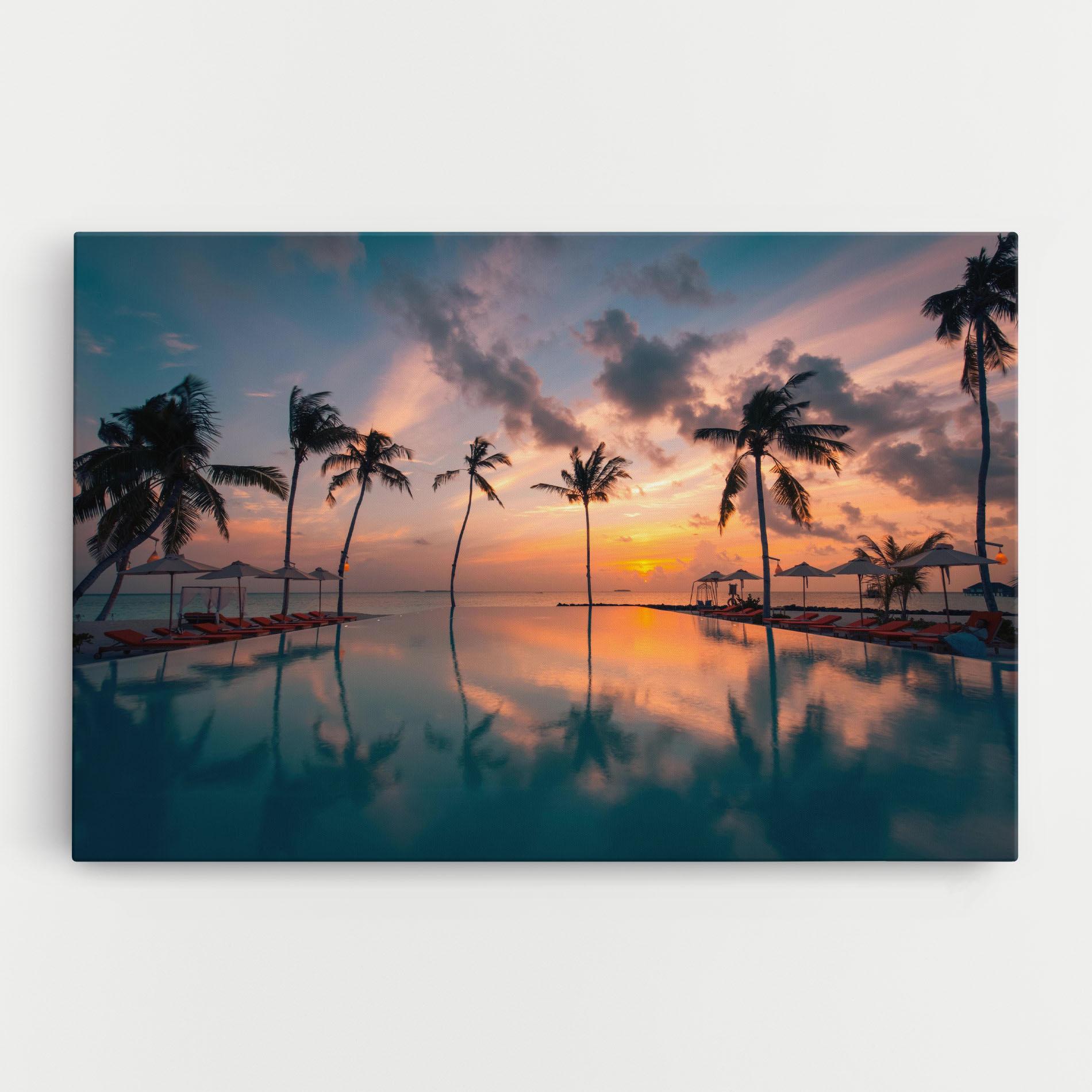 Картина на платно Tropical Beach mockup 0