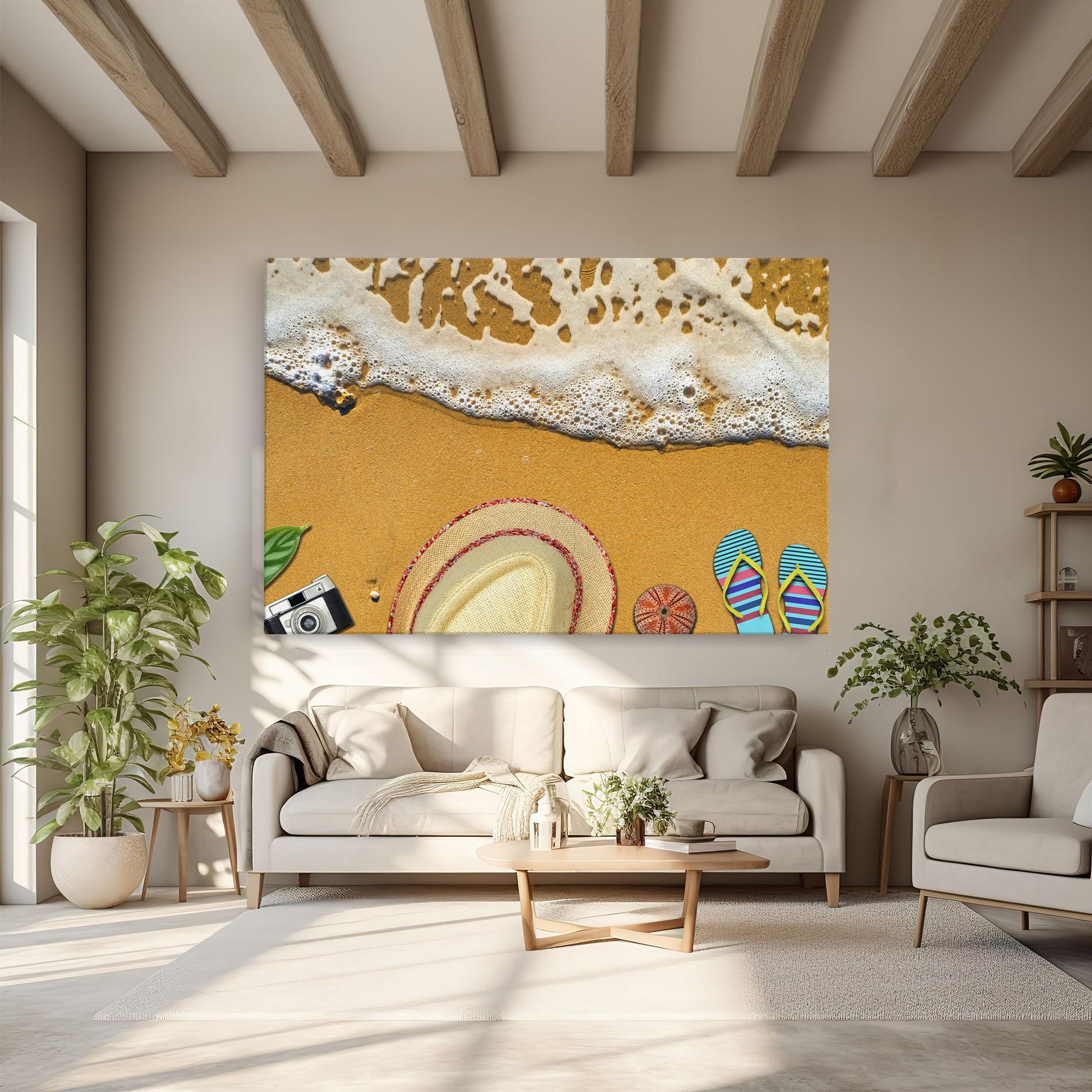 Картина на платно Beach Accessories mockup 6