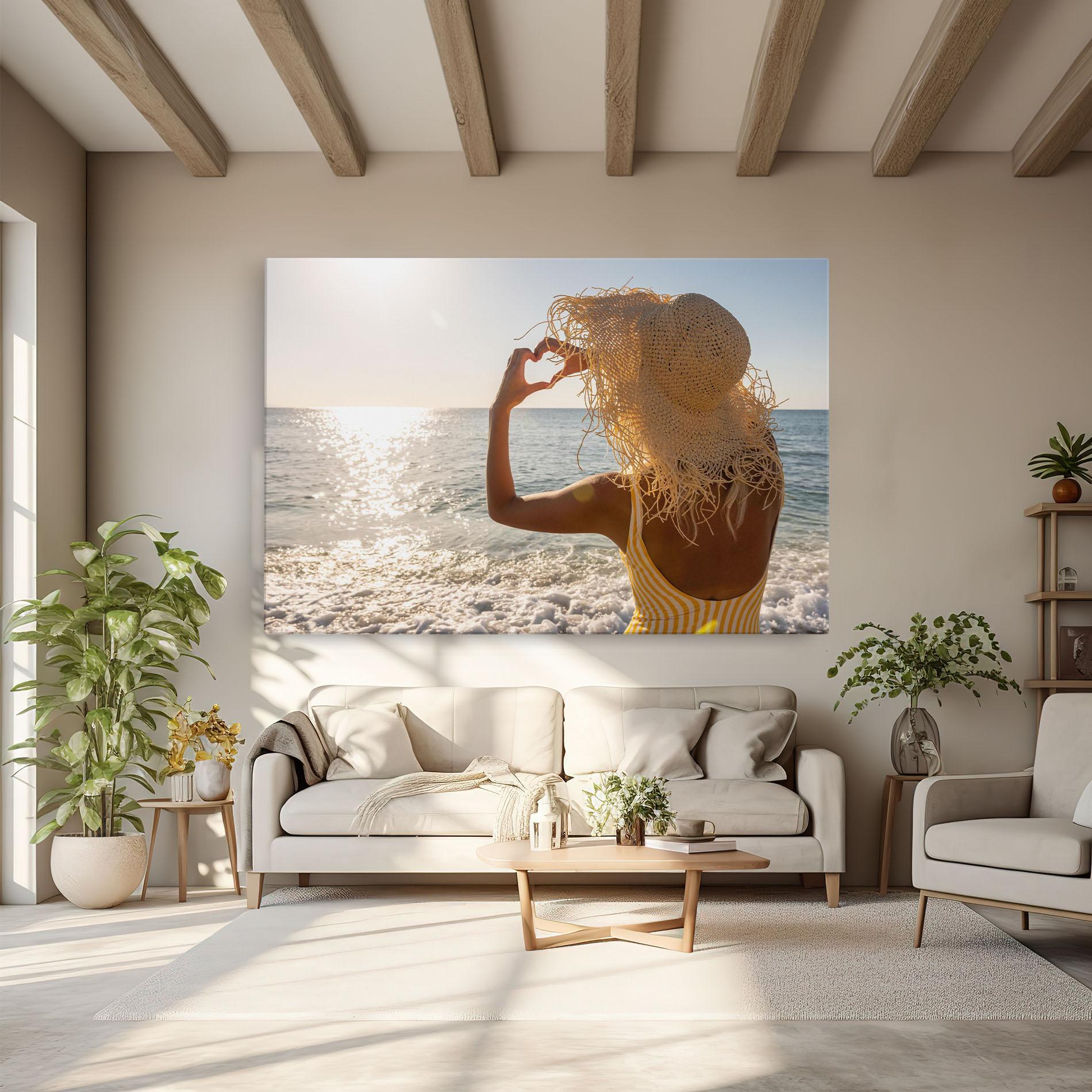 Картина на платно Heart Symbol mockup 6