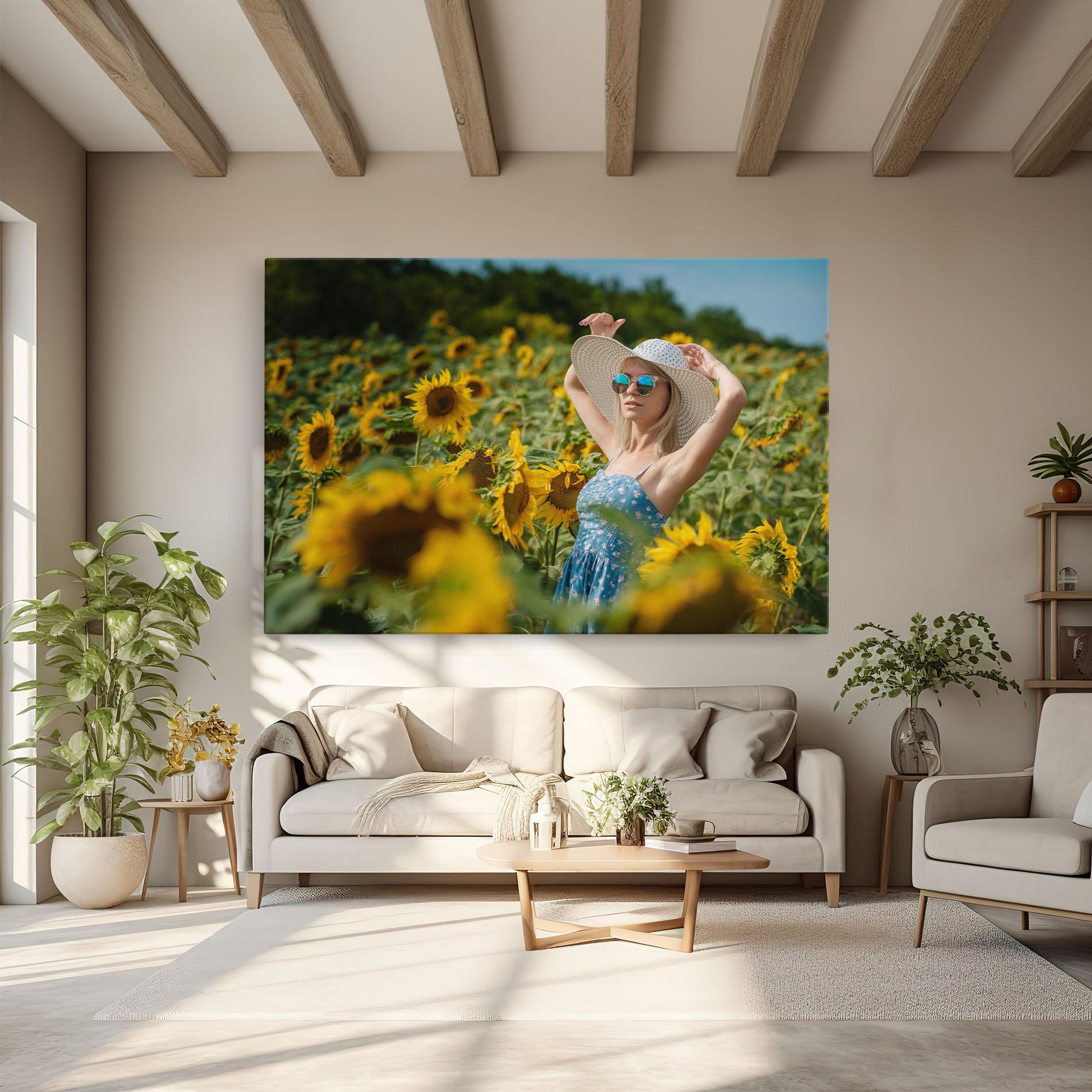 Картина на платно Model Posing mockup 6