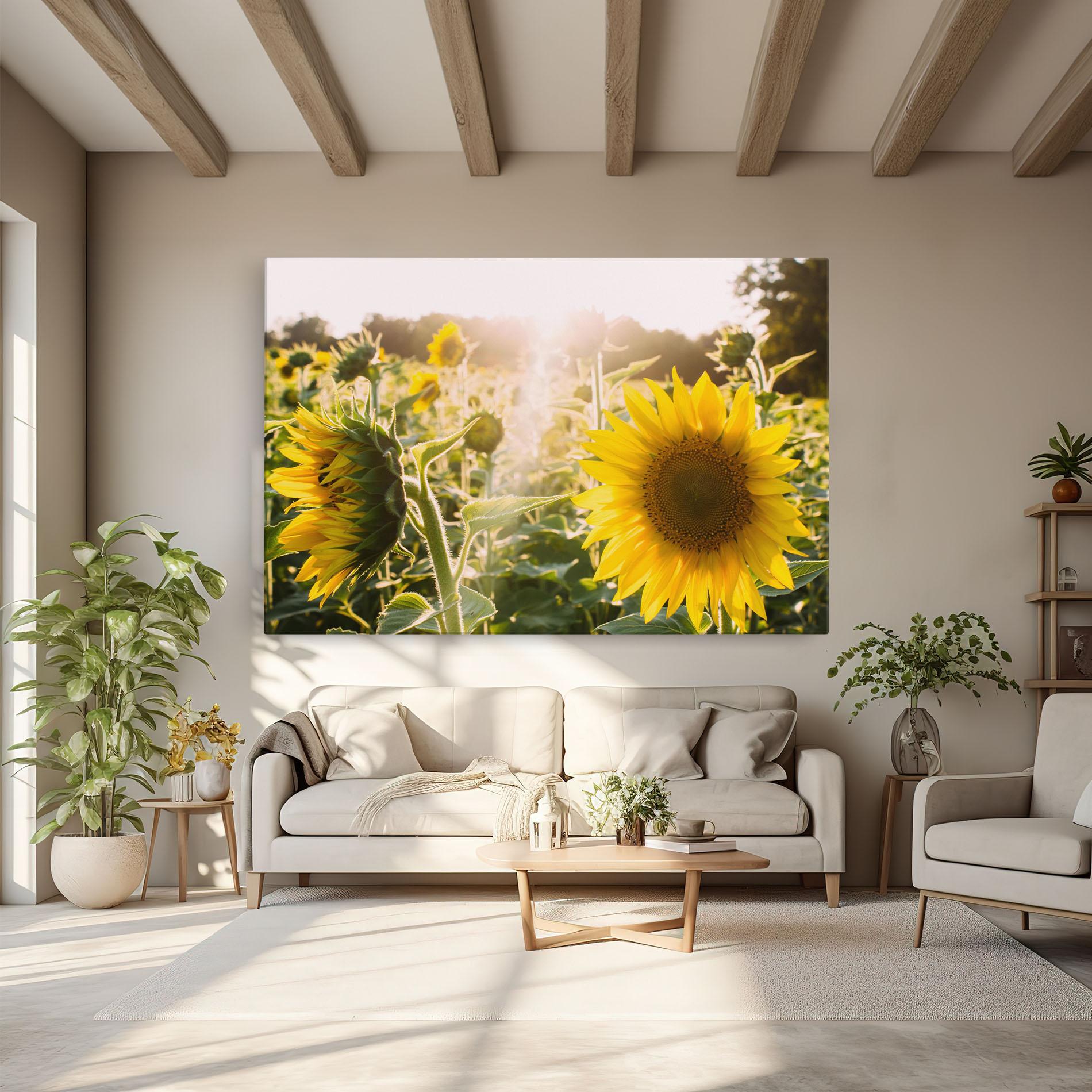 Картина на платно Yellow Sun Flower mockup 6