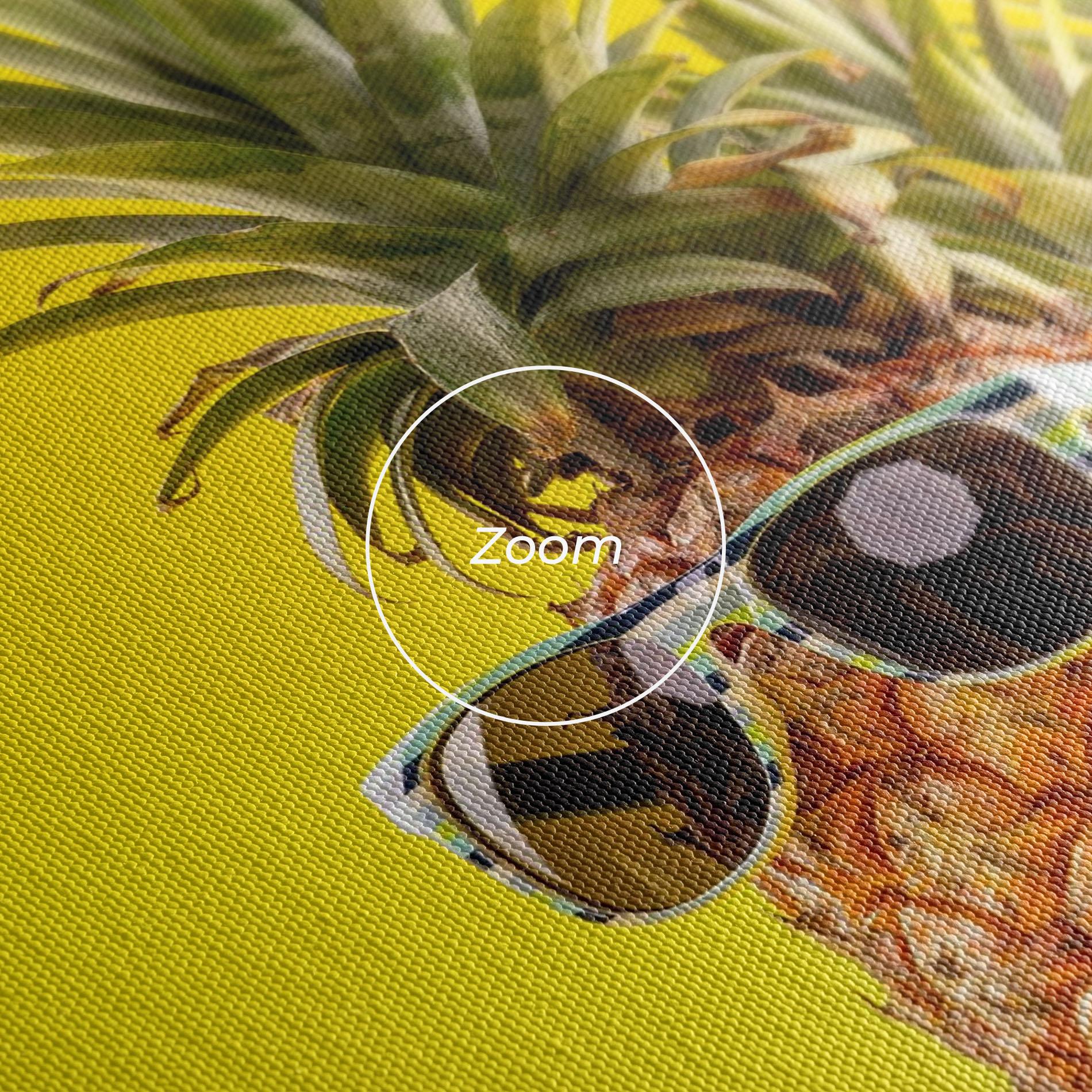 Картина на платно Pineapple Looking Up mockup 3