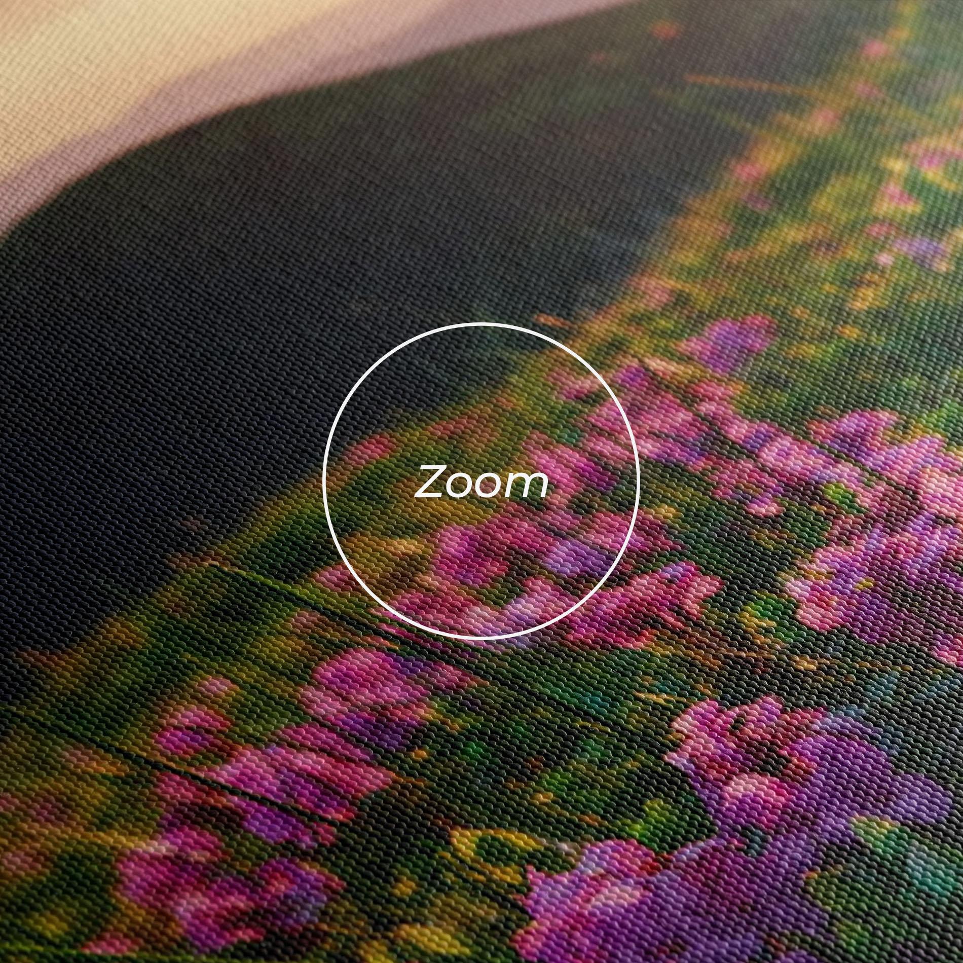 Картина на платно Purple Summer Flowers mockup 3
