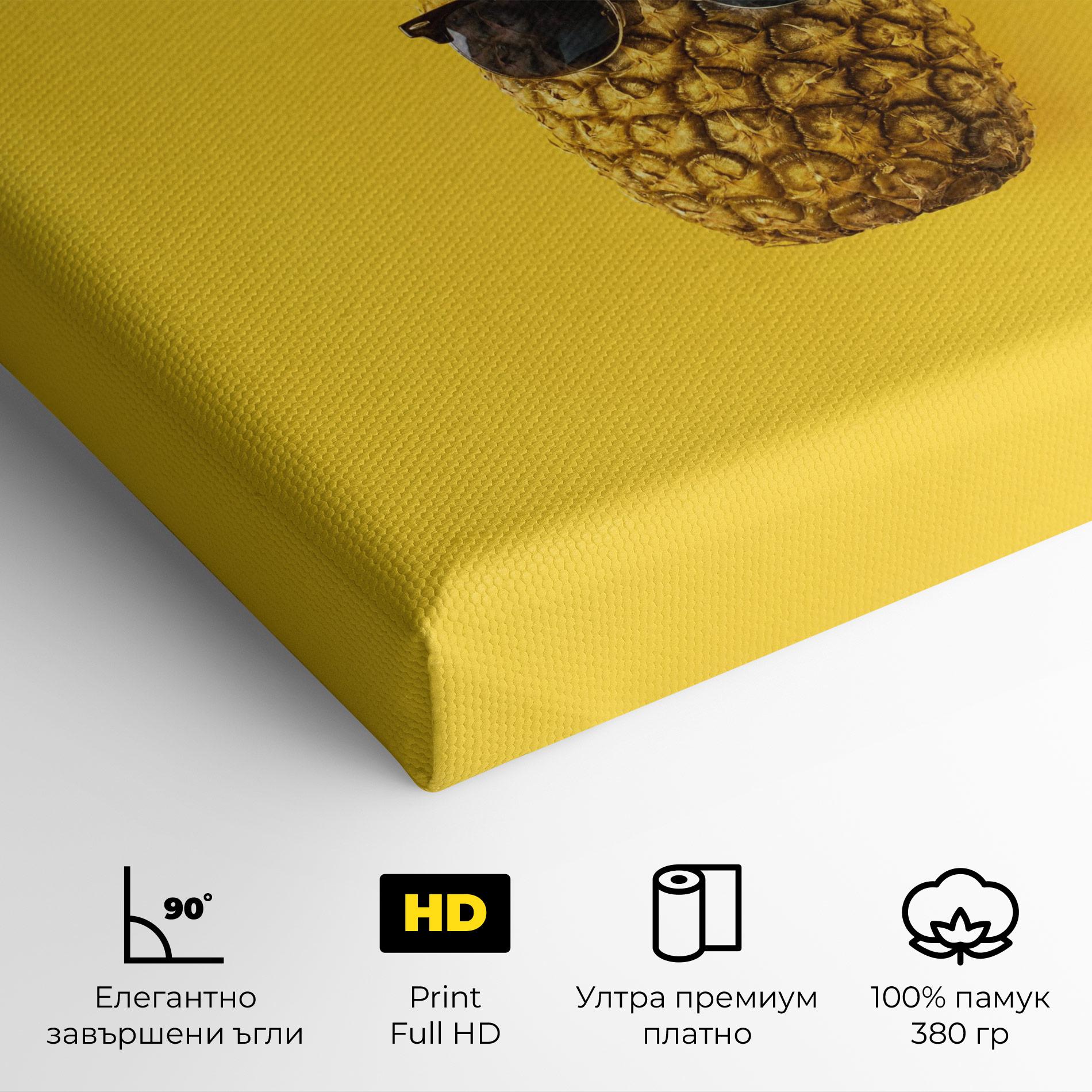 Картина на платно Fresh Pineapple mockup 4