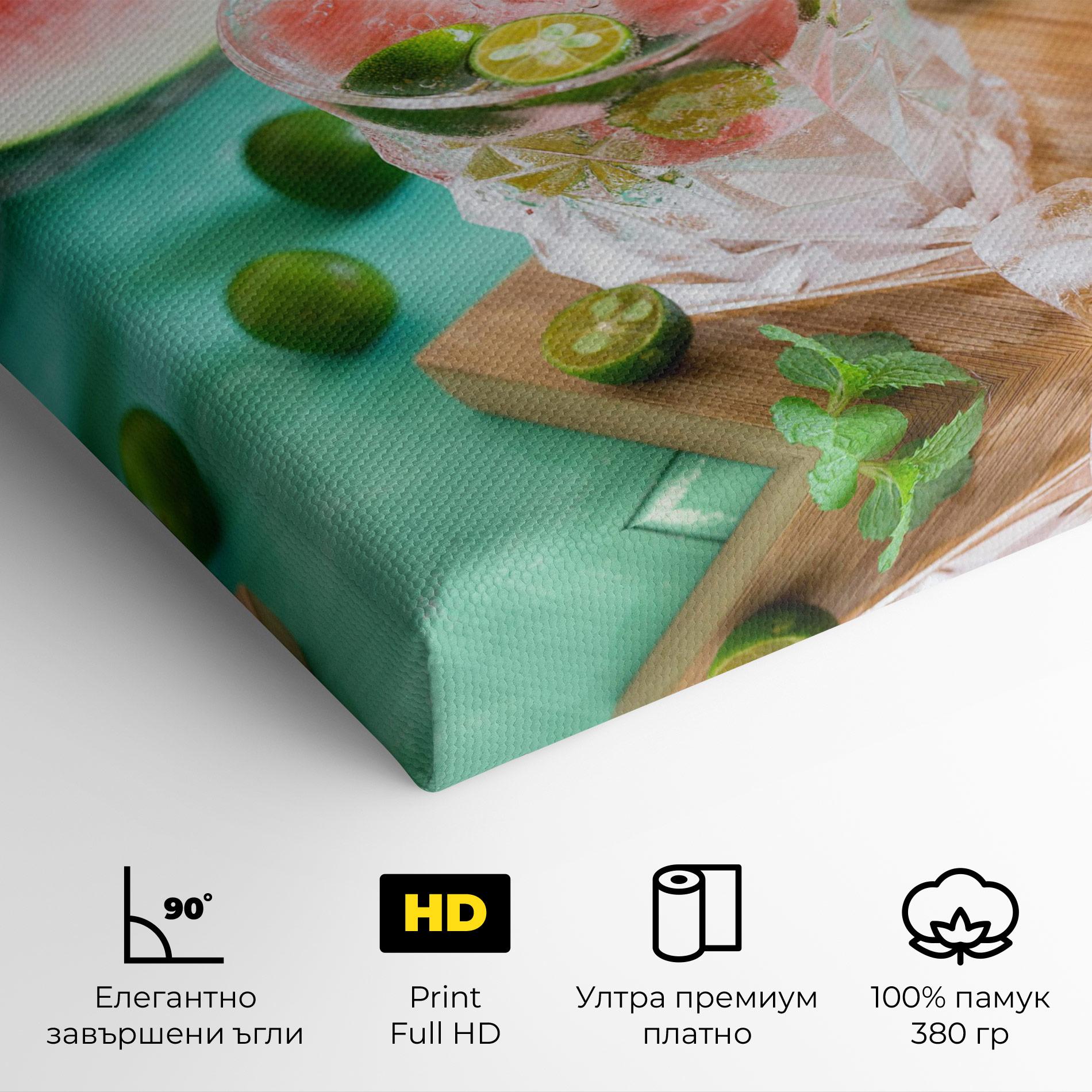 Картина на платно Summer Drink mockup 4