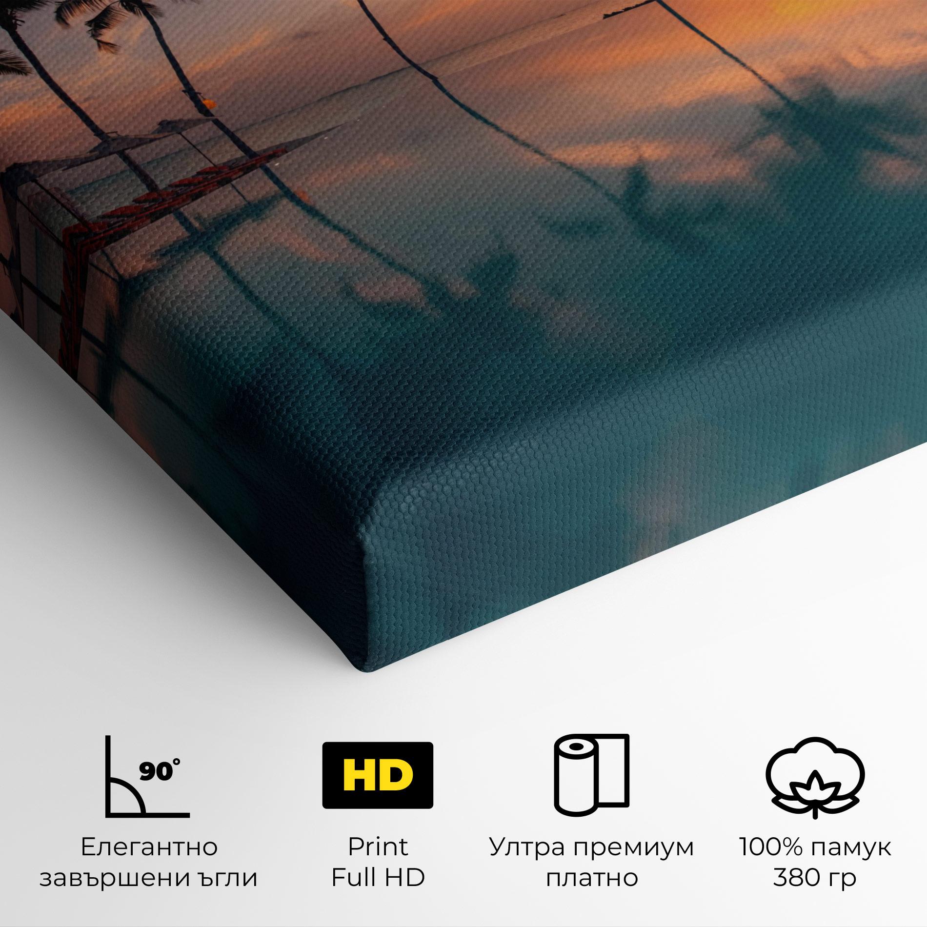 Картина на платно Tropical Beach mockup 4