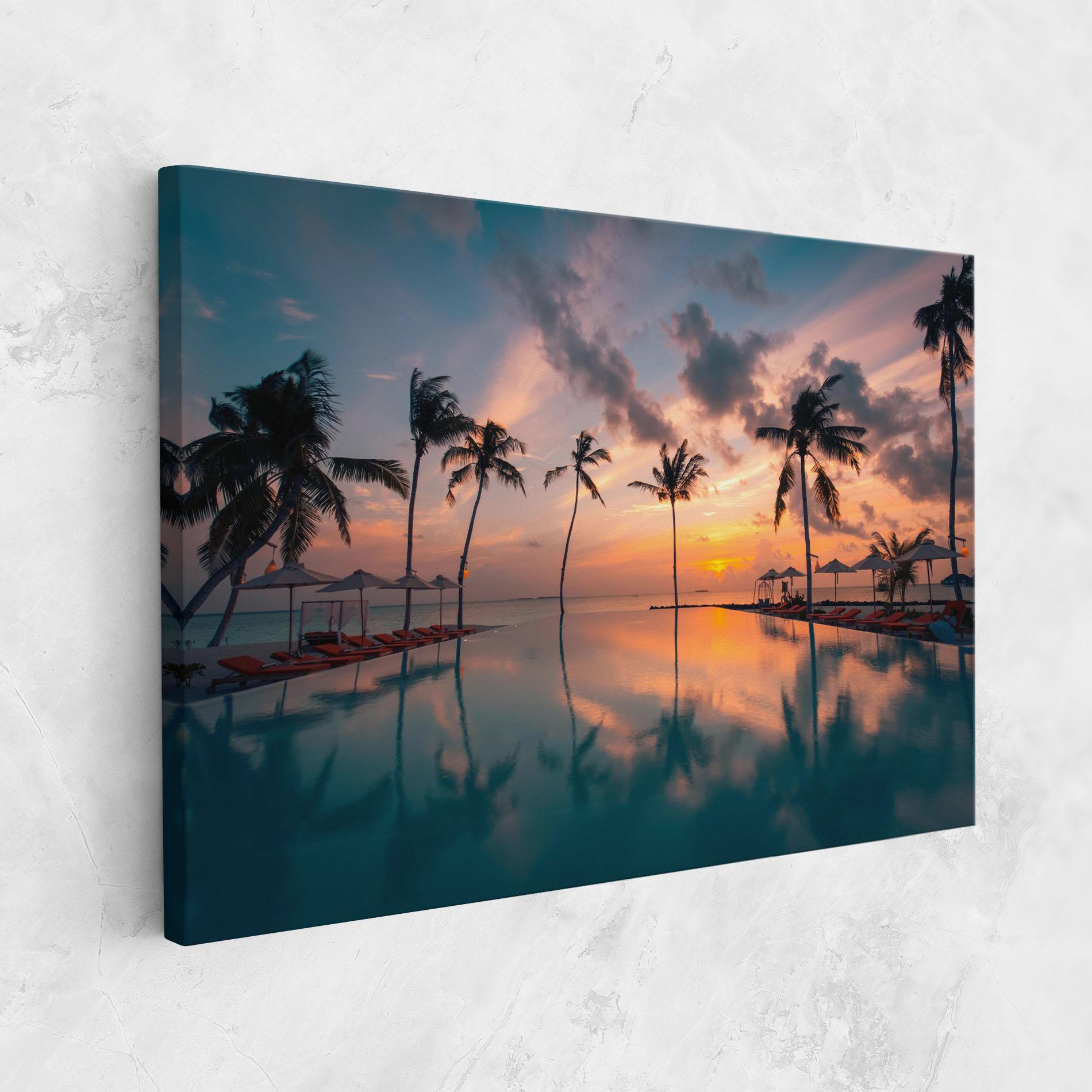 Картина на платно Tropical Beach mockup 1