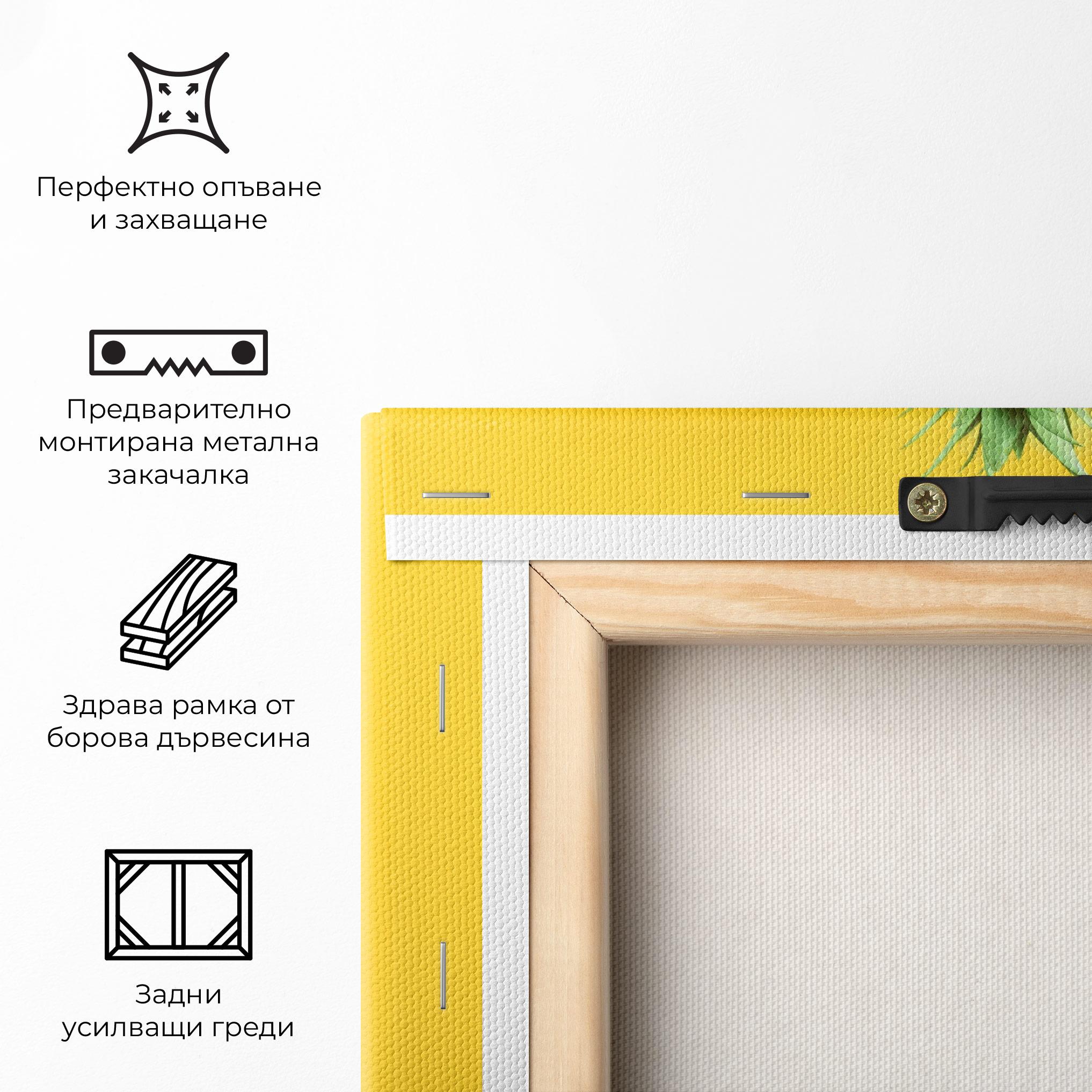 Картина на платно Fresh Pineapple mockup 5
