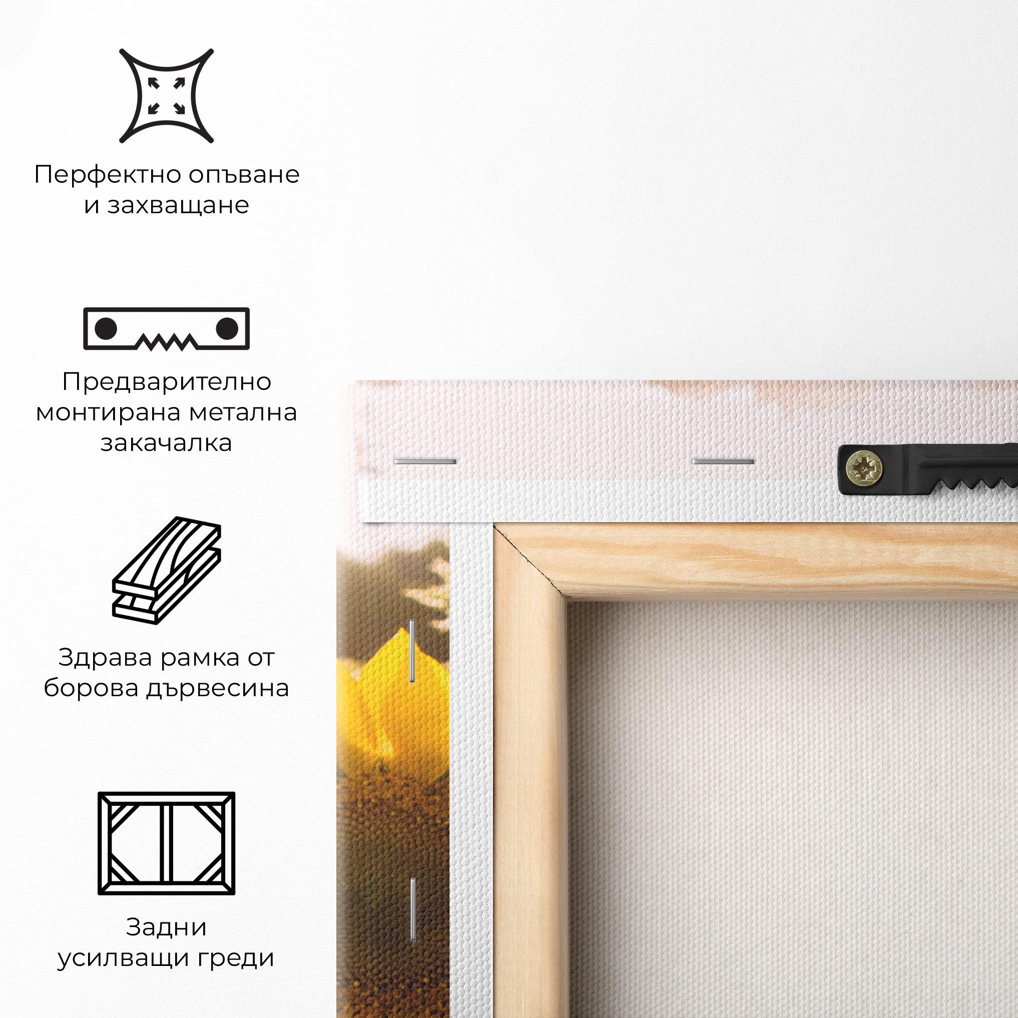 Картина на платно Yellow Sun Flower mockup 5