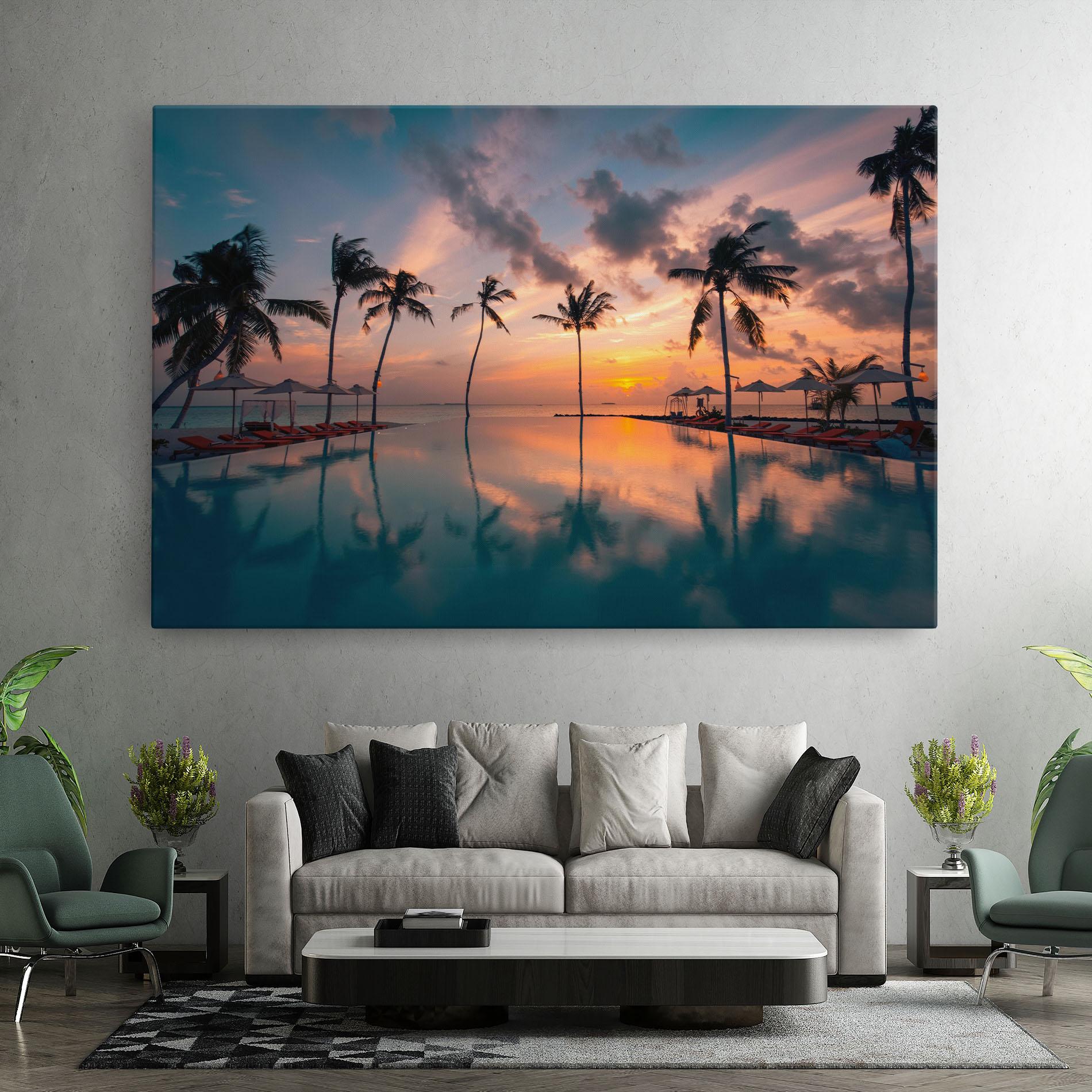 Картина на платно Tropical Beach mockup 7