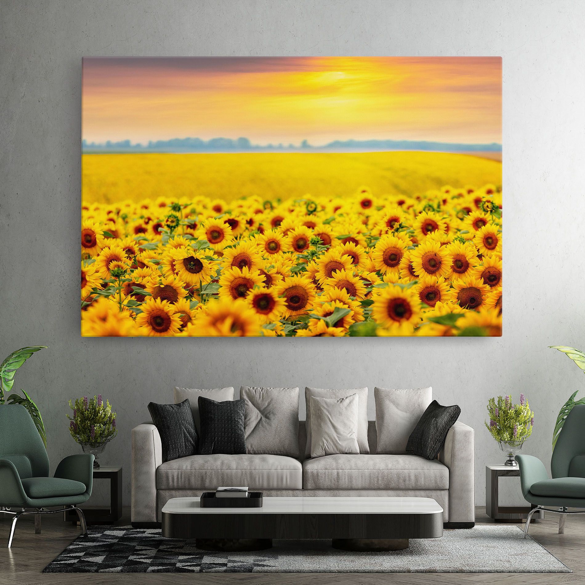 Yellow Sunflowers mockup 7