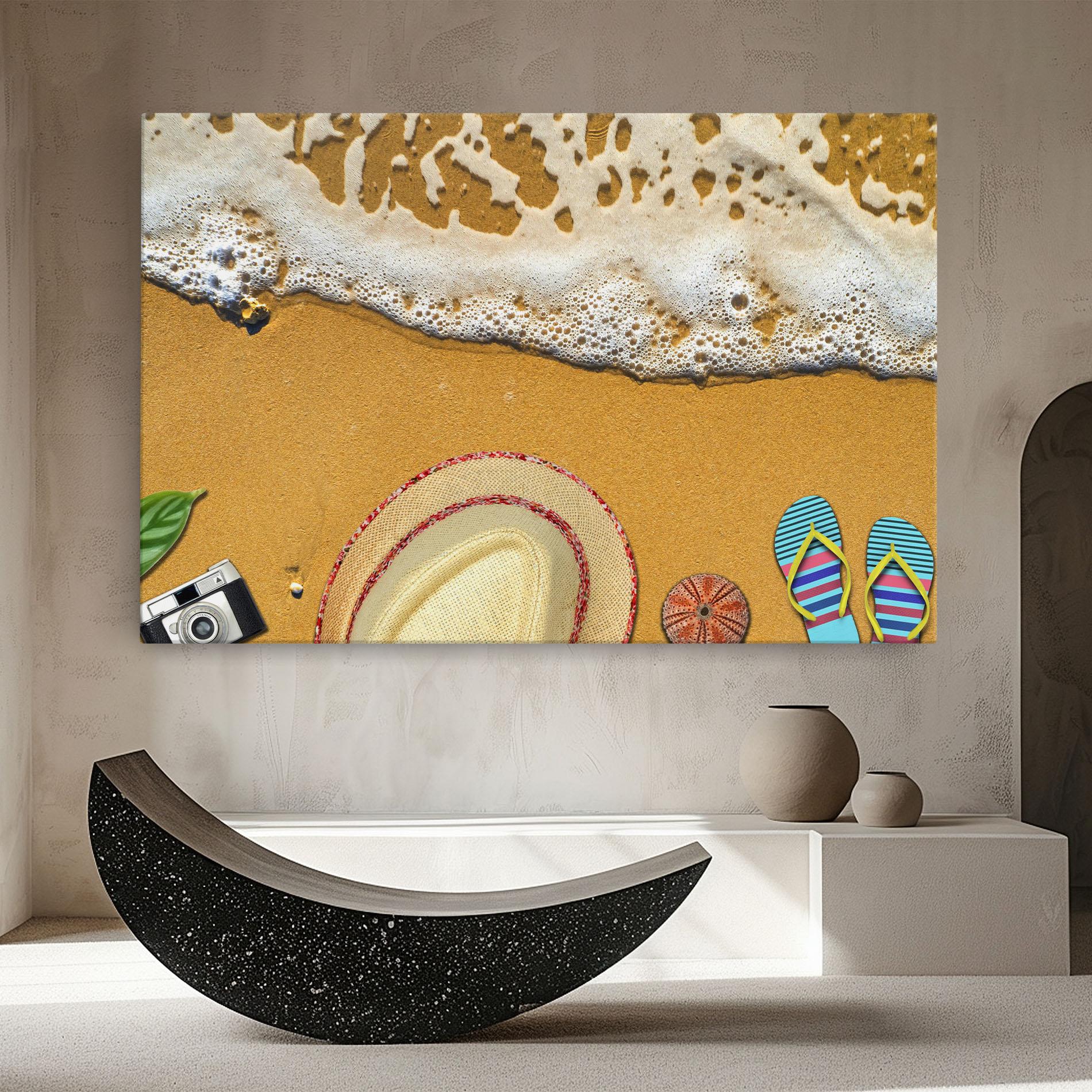 Картина на платно Beach Accessories mockup 8