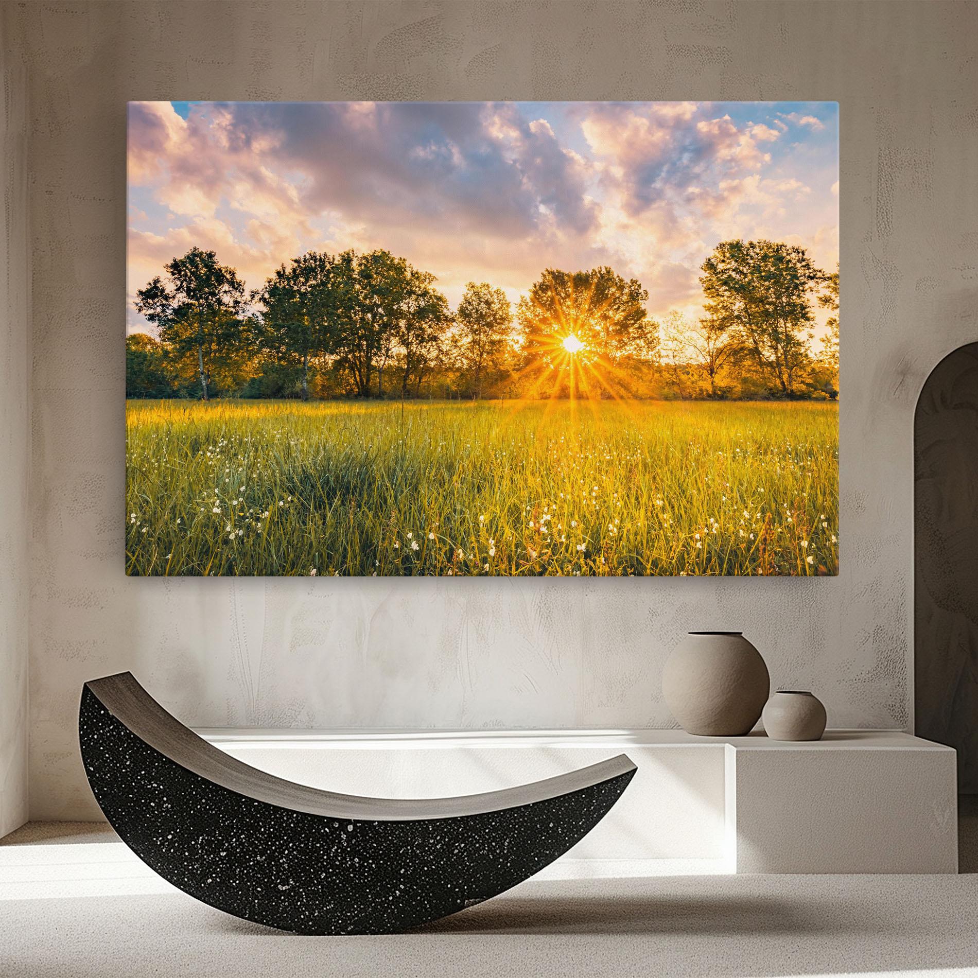 Картина на платно Blossoming Meadow mockup 8