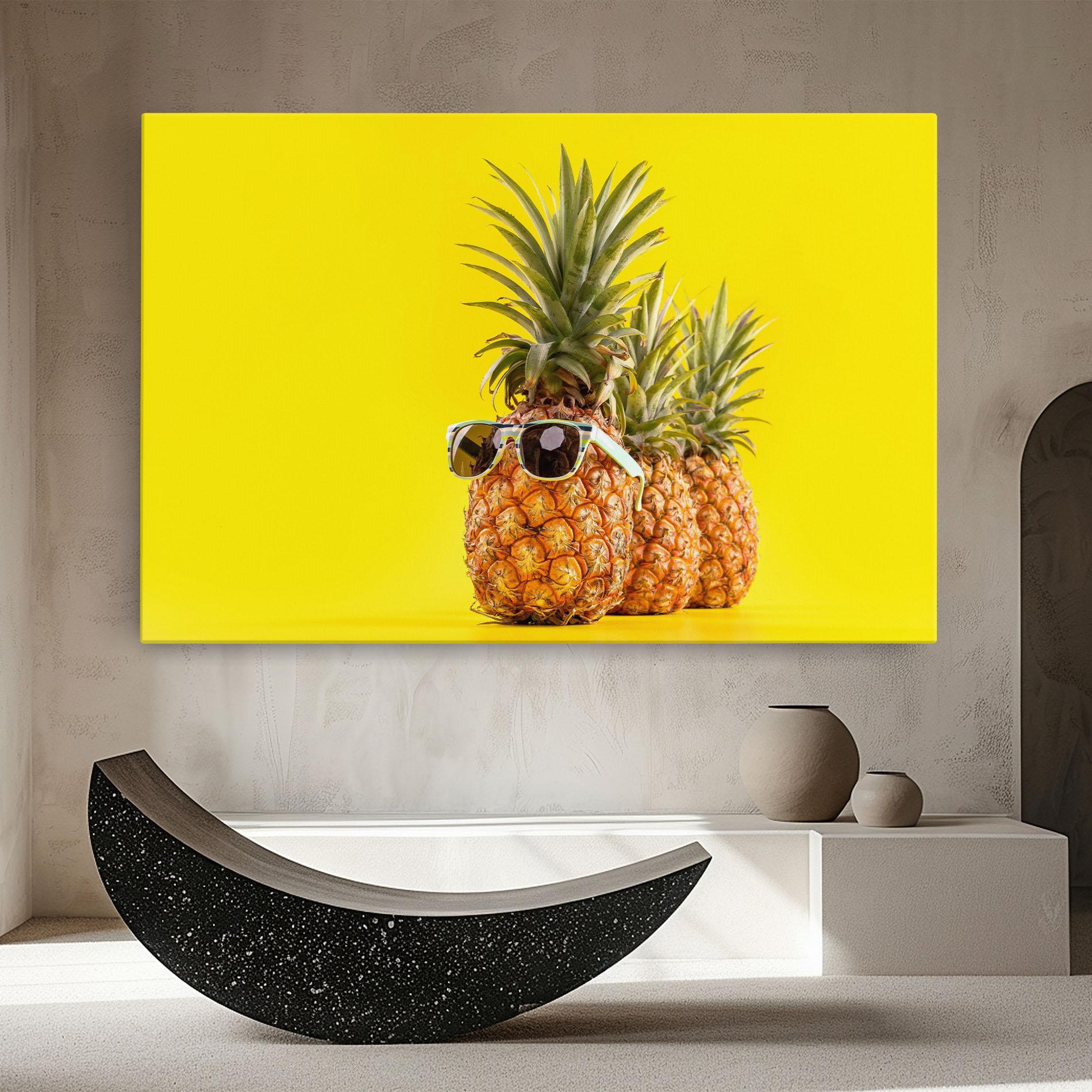 Картина на платно Pineapple Looking Up mockup 8