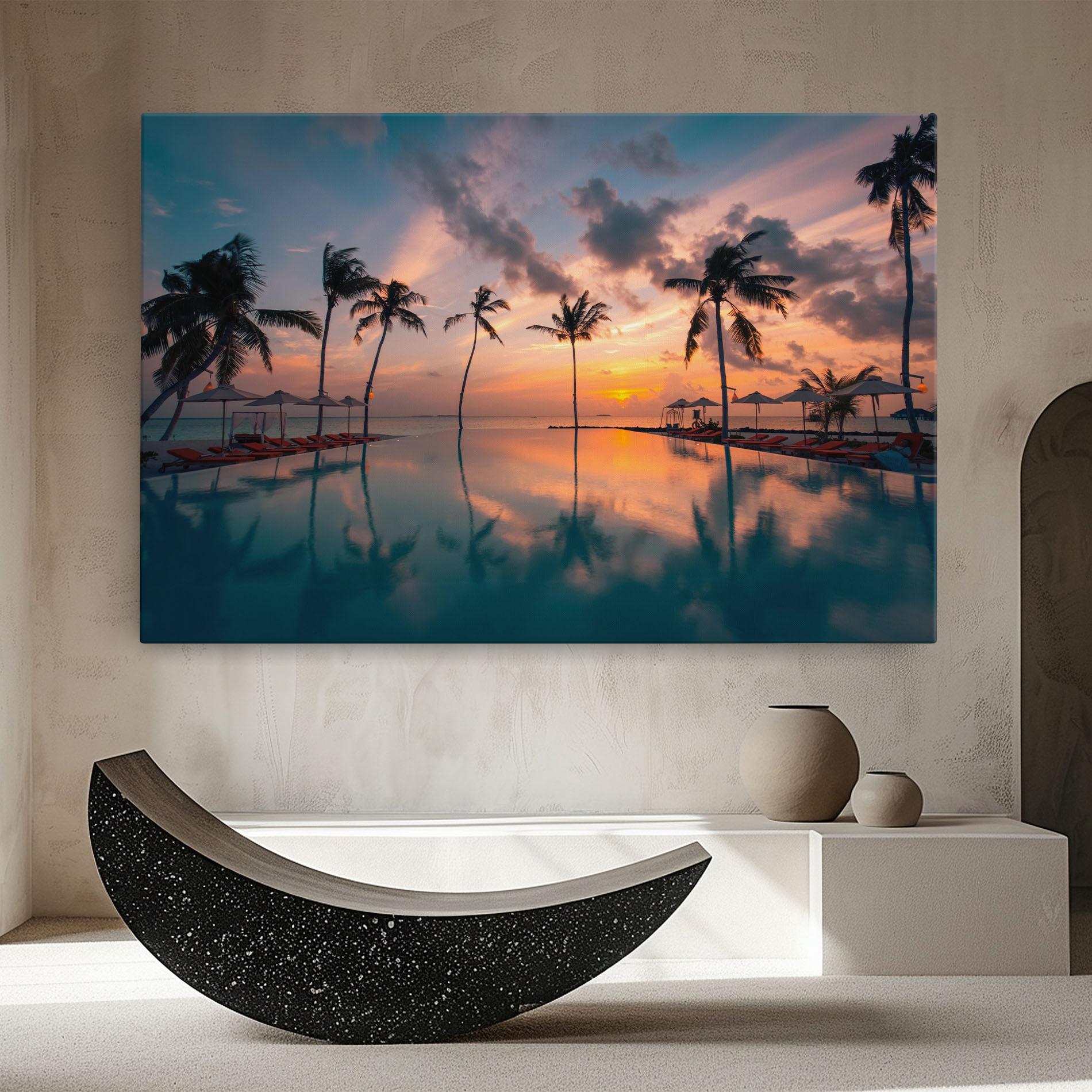 Картина на платно Tropical Beach mockup 8