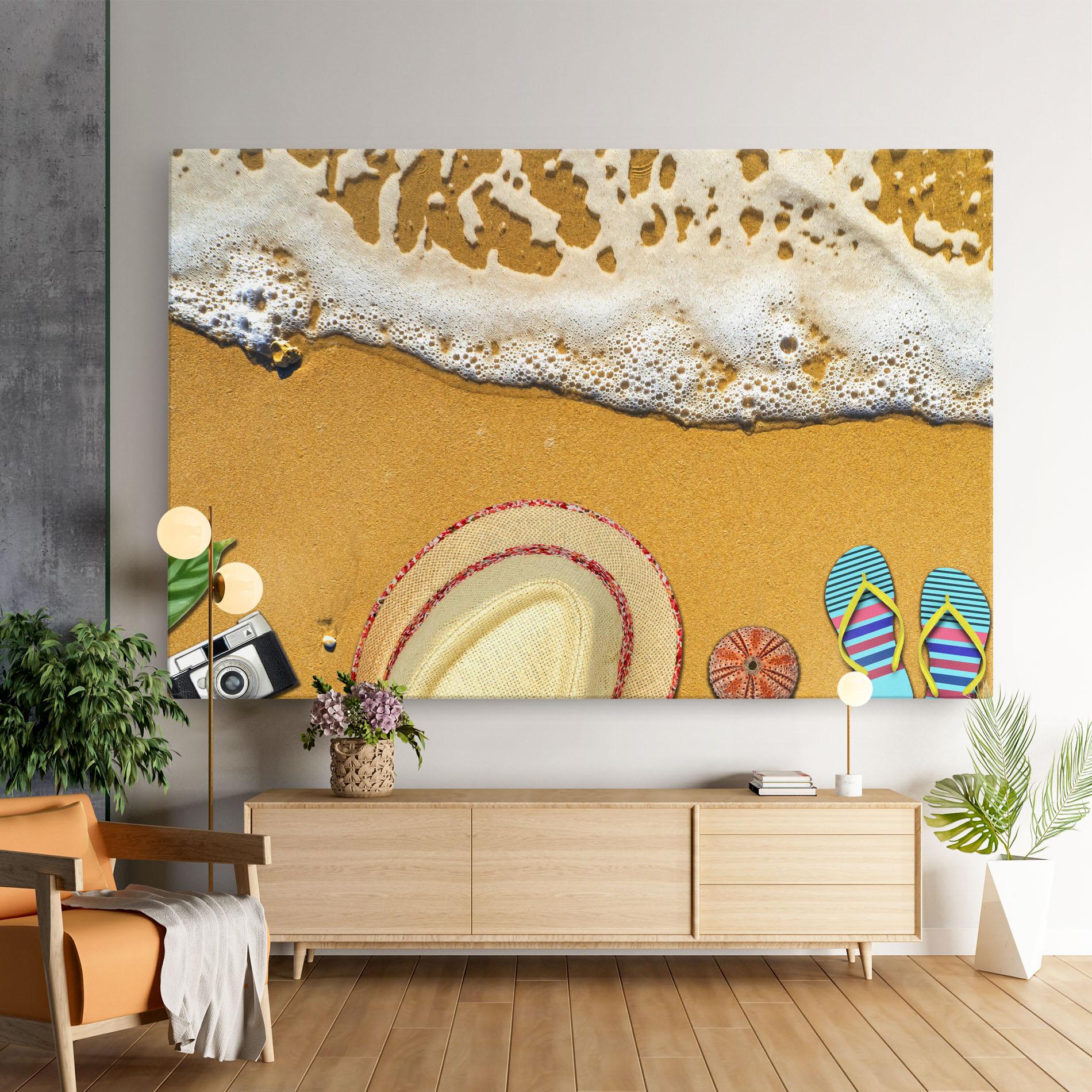 Картина на платно Beach Accessories mockup 9