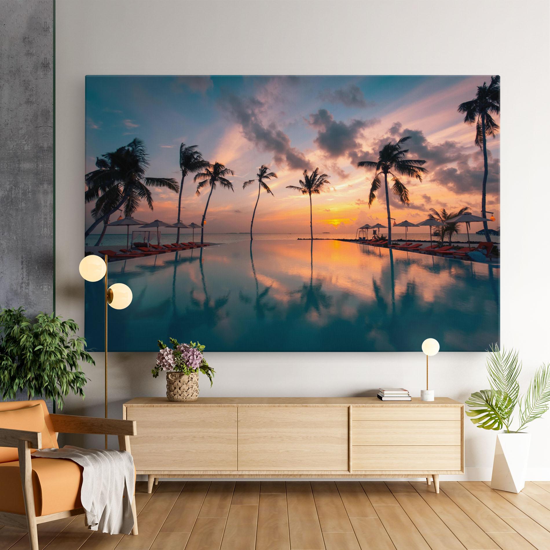 Картина на платно Tropical Beach mockup 9