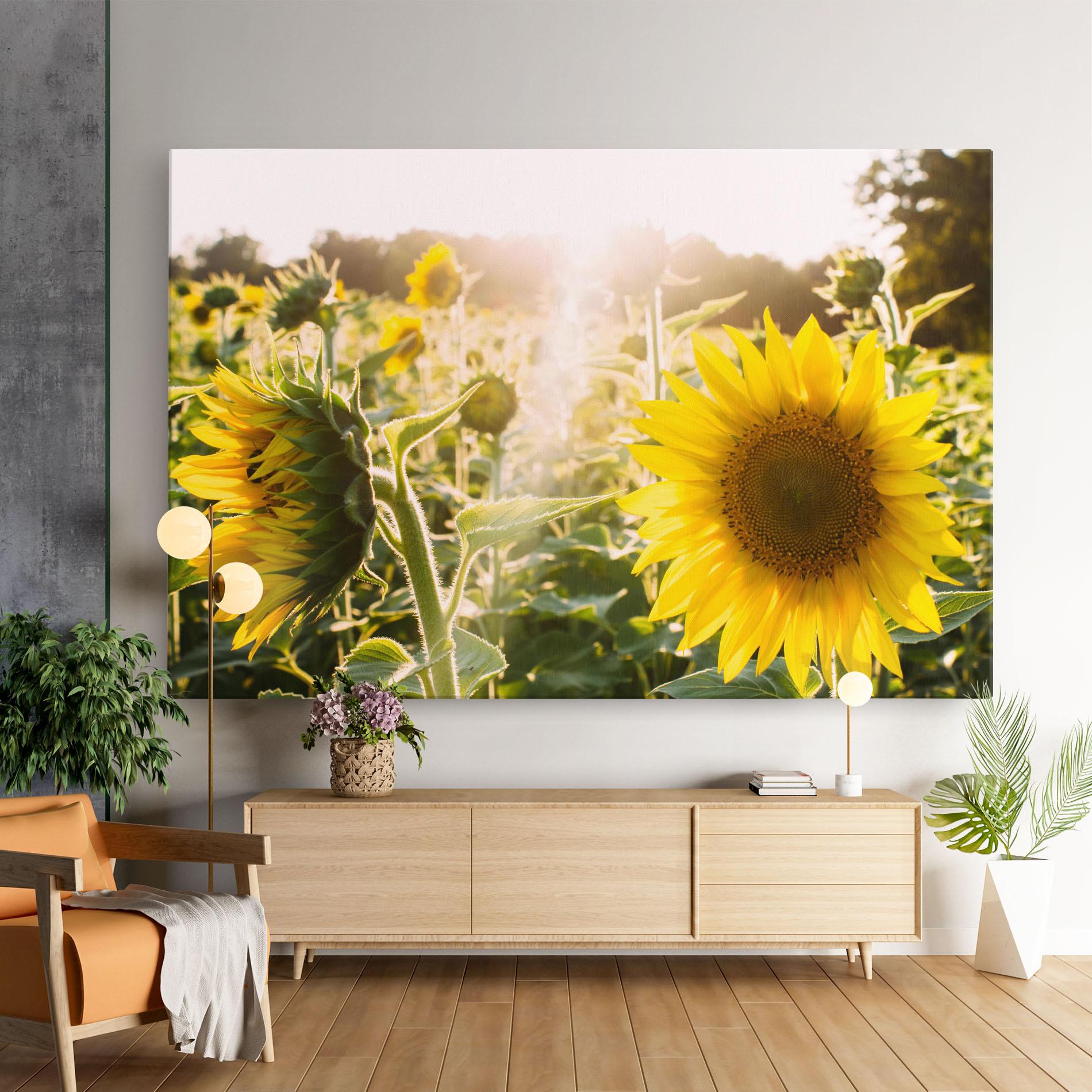 Картина на платно Yellow Sun Flower mockup 9